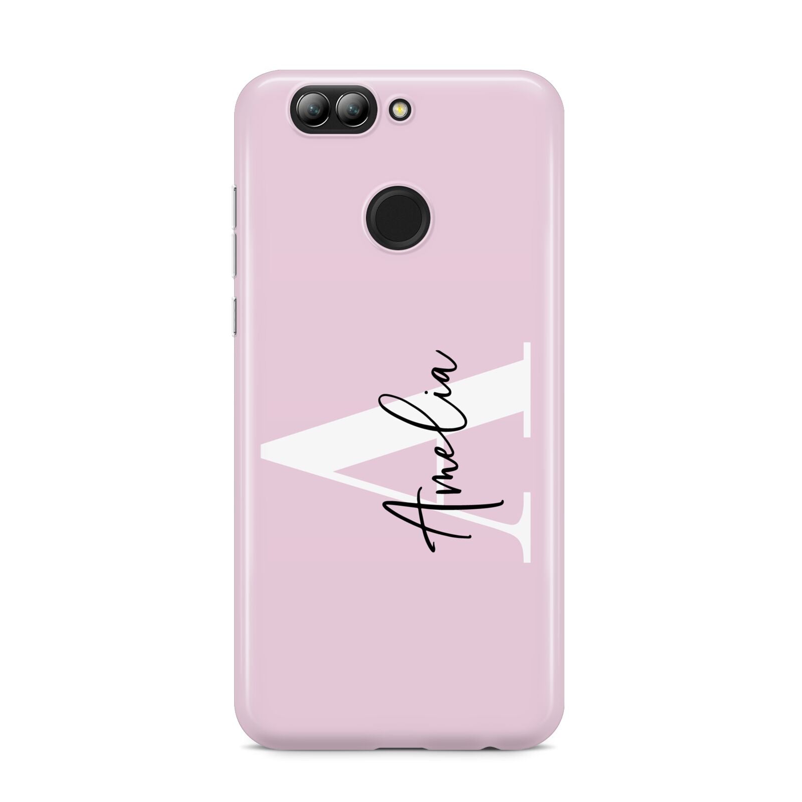 Pink Personalised Initial Name Huawei Nova 2s Phone Case