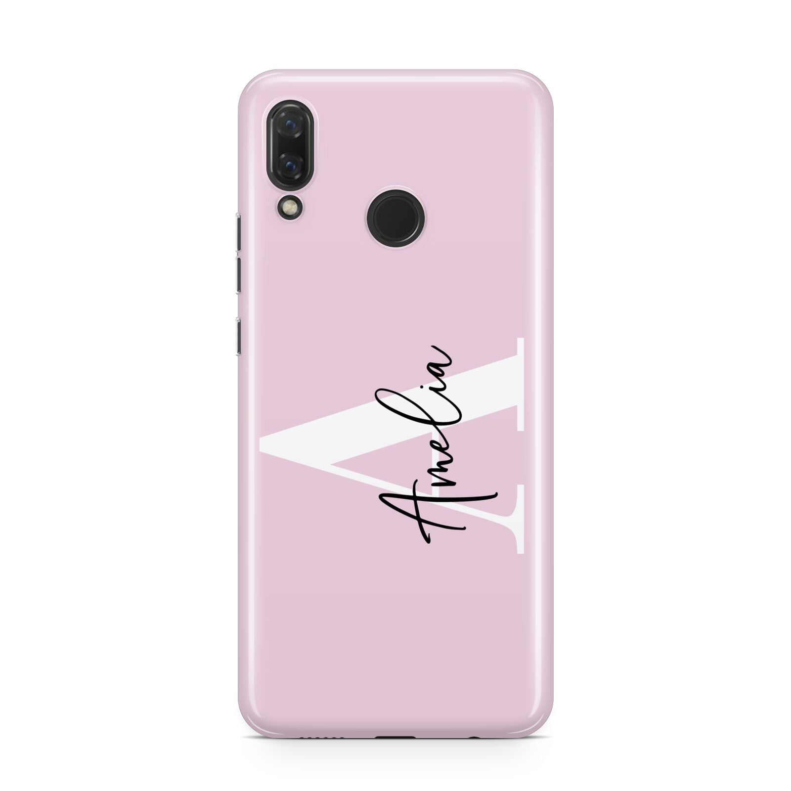 Pink Personalised Initial Name Huawei Nova 3 Phone Case