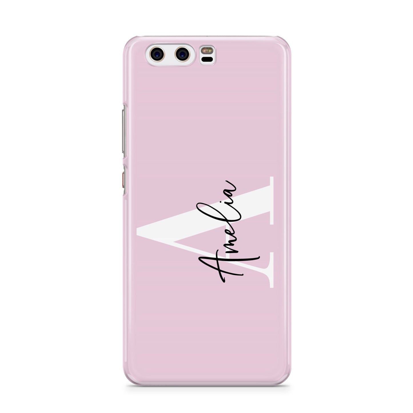 Pink Personalised Initial Name Huawei P10 Phone Case