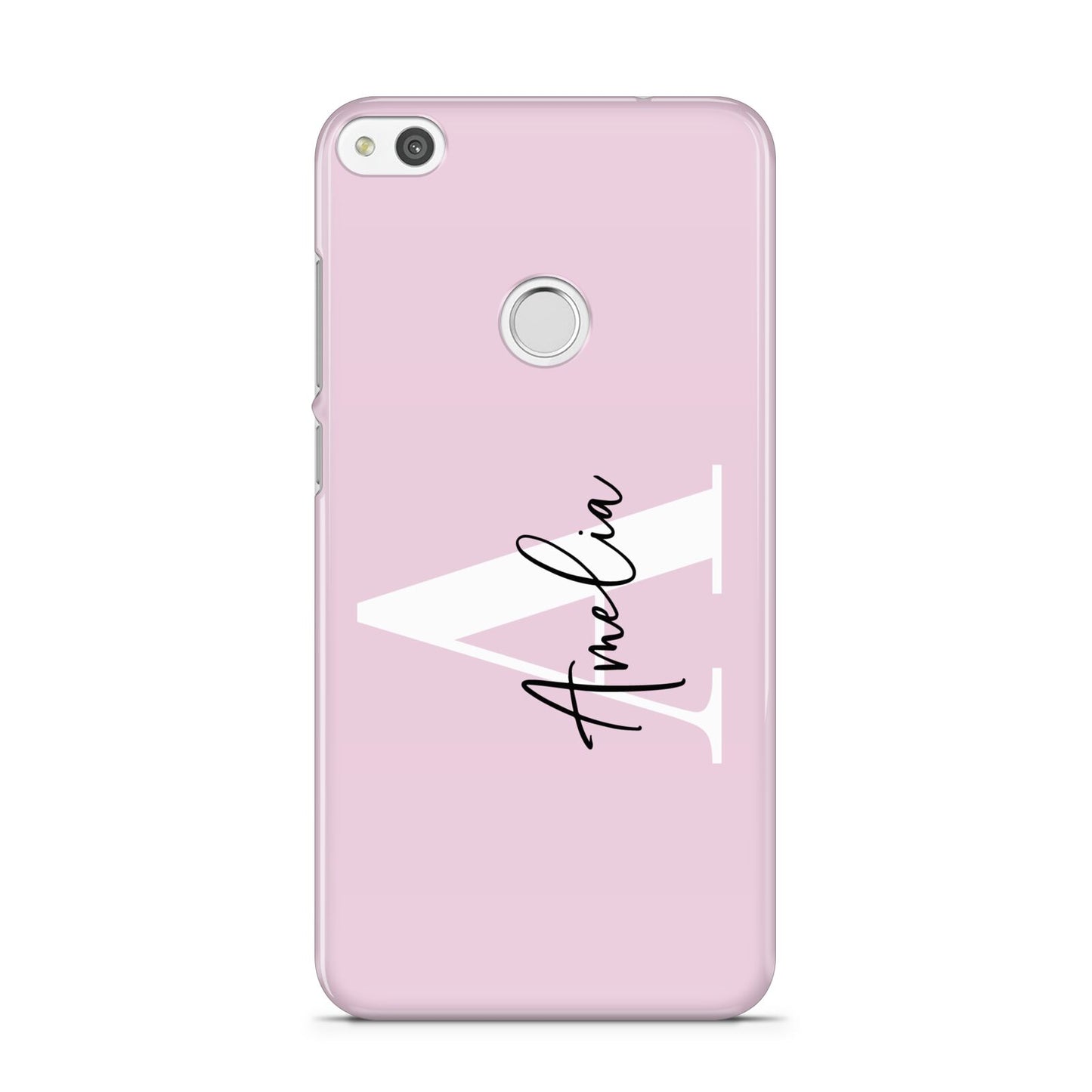 Pink Personalised Initial Name Huawei P8 Lite Case