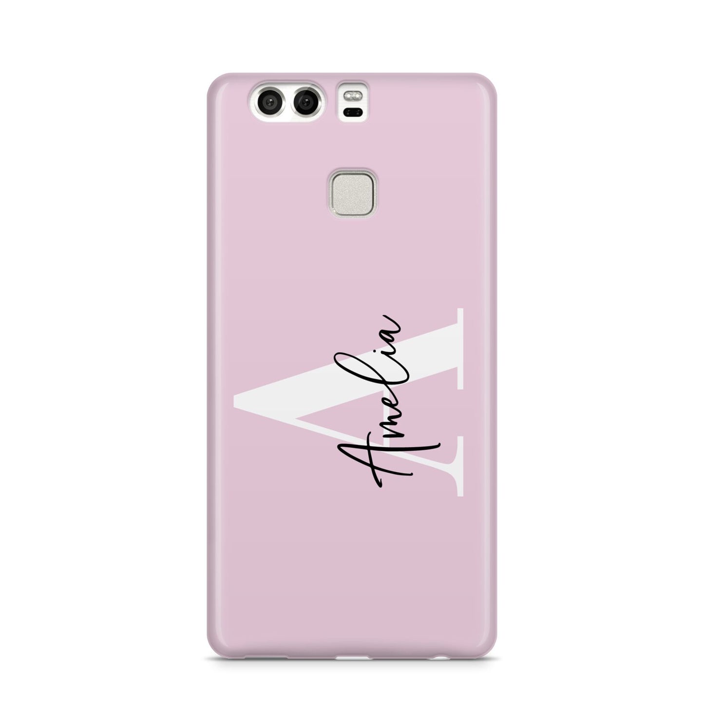 Pink Personalised Initial Name Huawei P9 Case