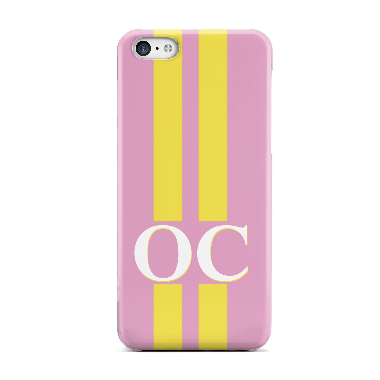 Pink Personalised Initials Apple iPhone 5c Case