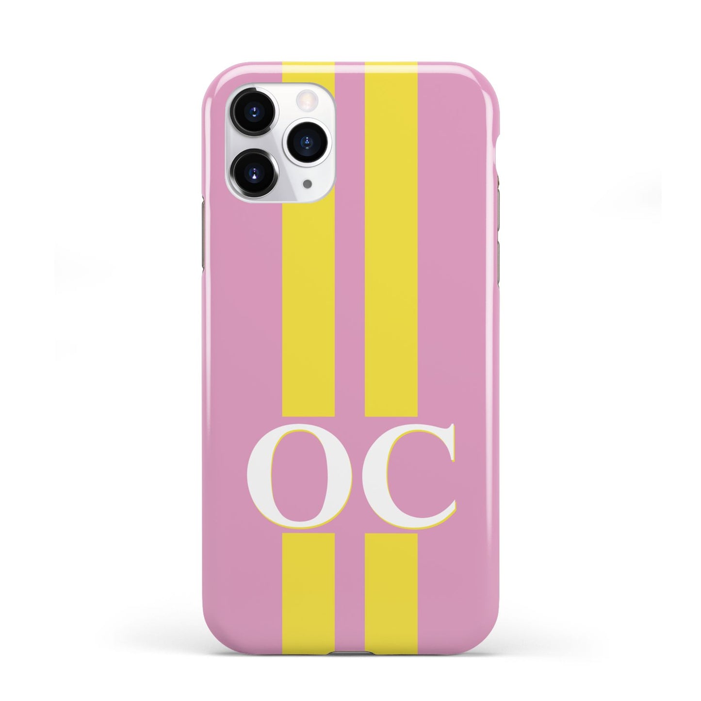 Pink Personalised Initials iPhone 11 Pro 3D Tough Case