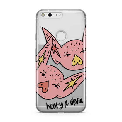 Pink Pigs Couple Google Pixel Case