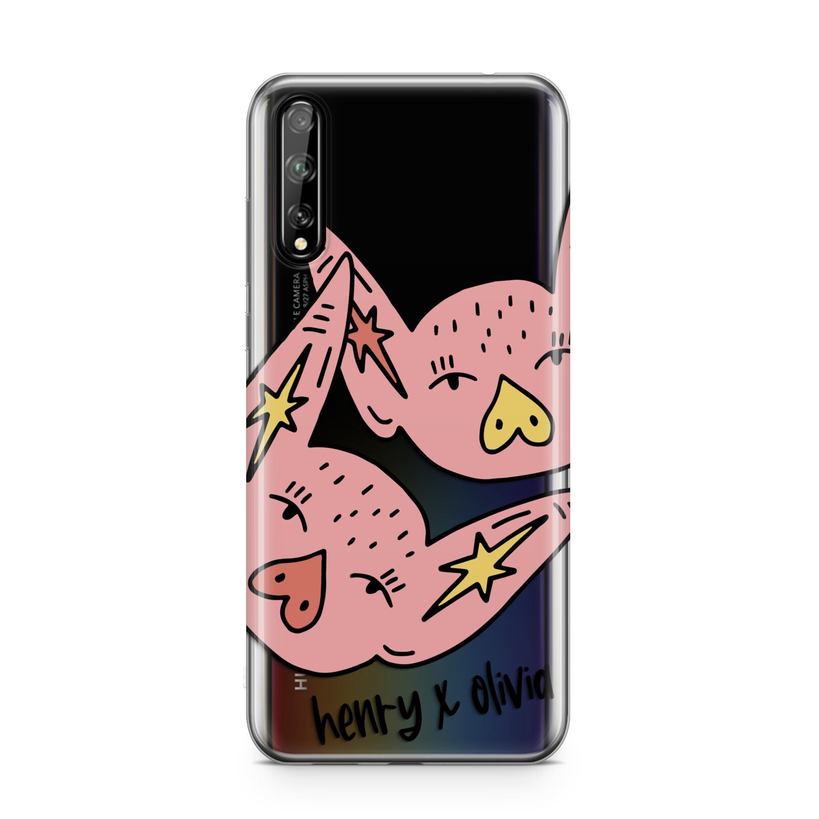 Pink Pigs Couple Huawei Enjoy 10s Phone Case