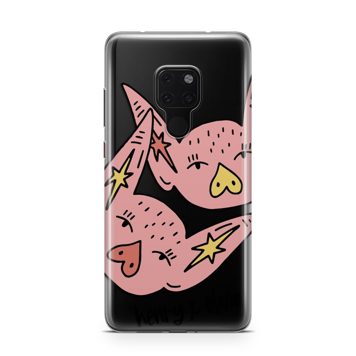 Pink Pigs Couple Huawei Mate 20 Phone Case