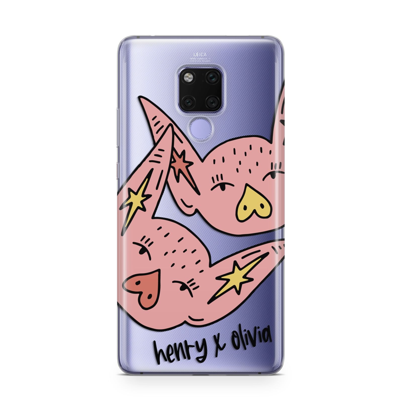 Pink Pigs Couple Huawei Mate 20X Phone Case