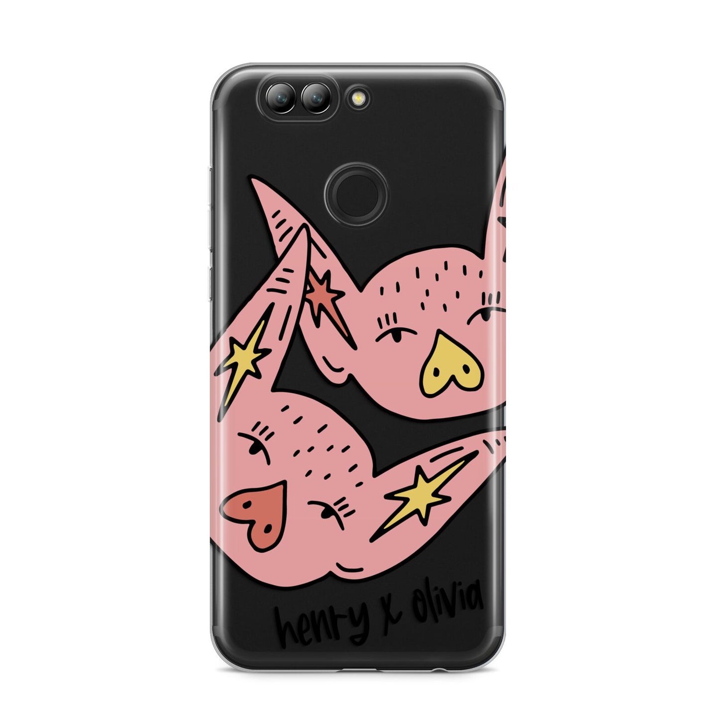 Pink Pigs Couple Huawei Nova 2s Phone Case