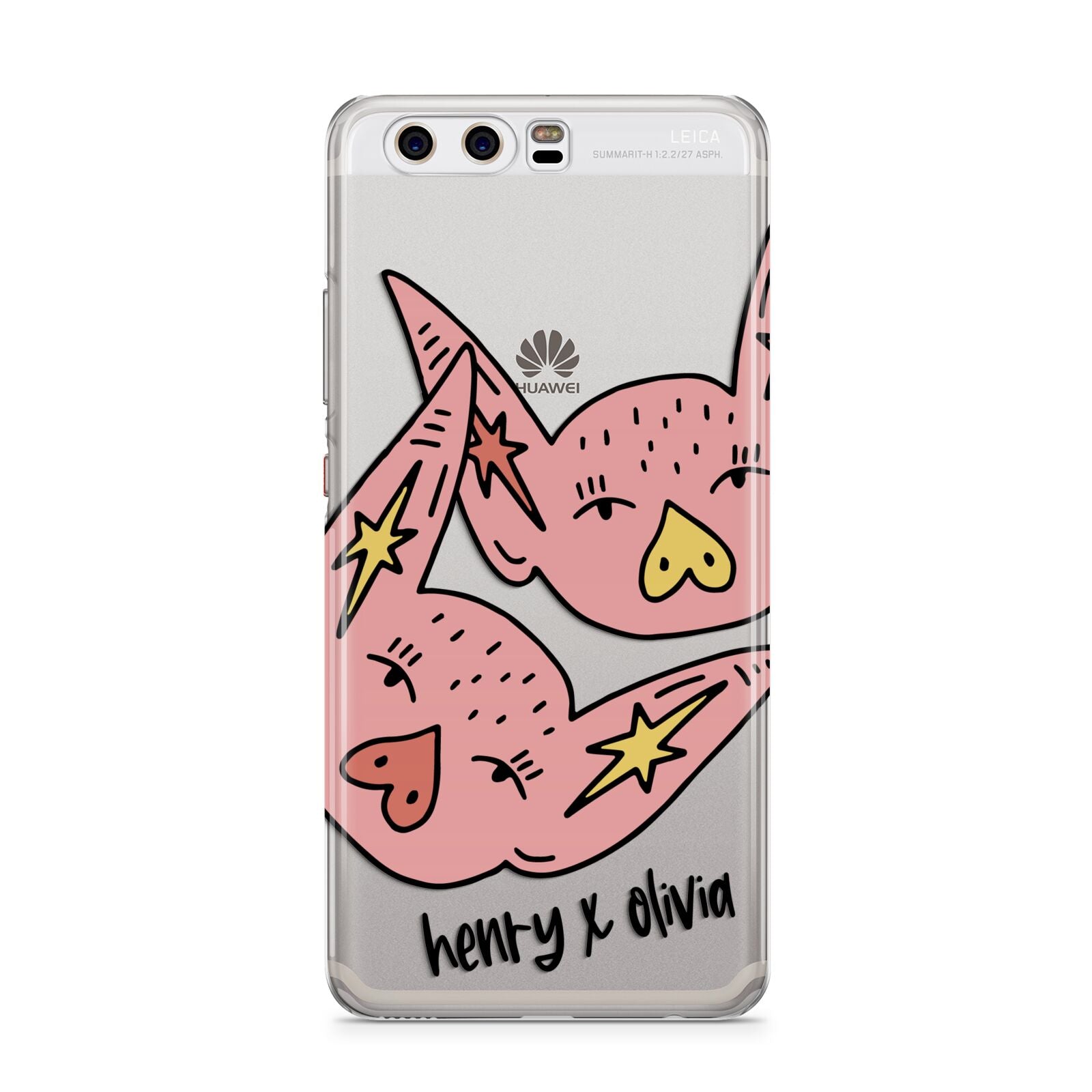 Pink Pigs Couple Huawei P10 Phone Case