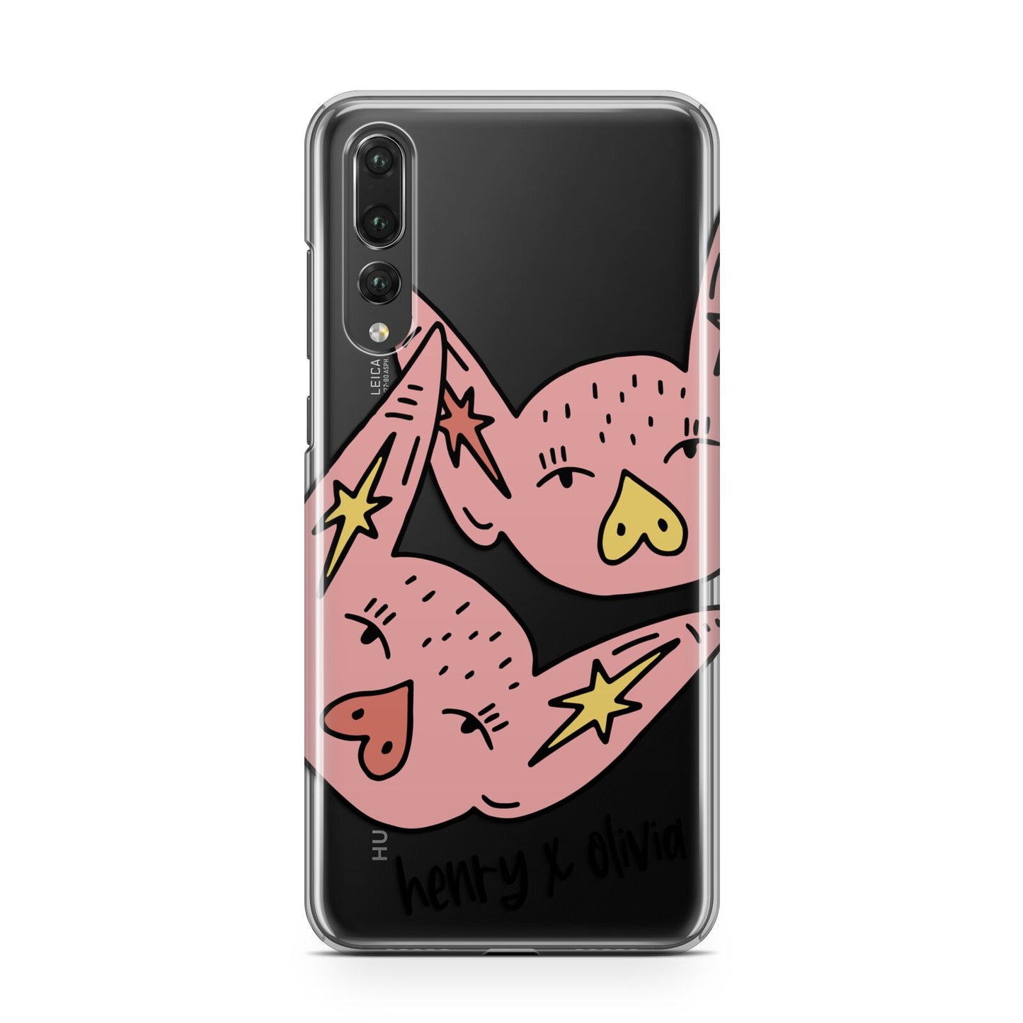 Pink Pigs Couple Huawei P20 Pro Phone Case