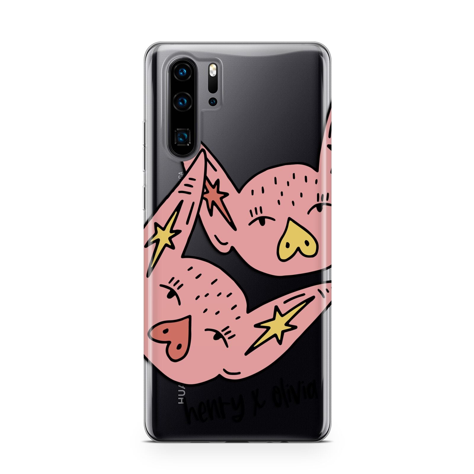 Pink Pigs Couple Huawei P30 Pro Phone Case