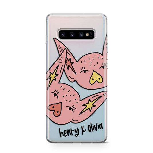 Pink Pigs Couple Protective Samsung Galaxy Case