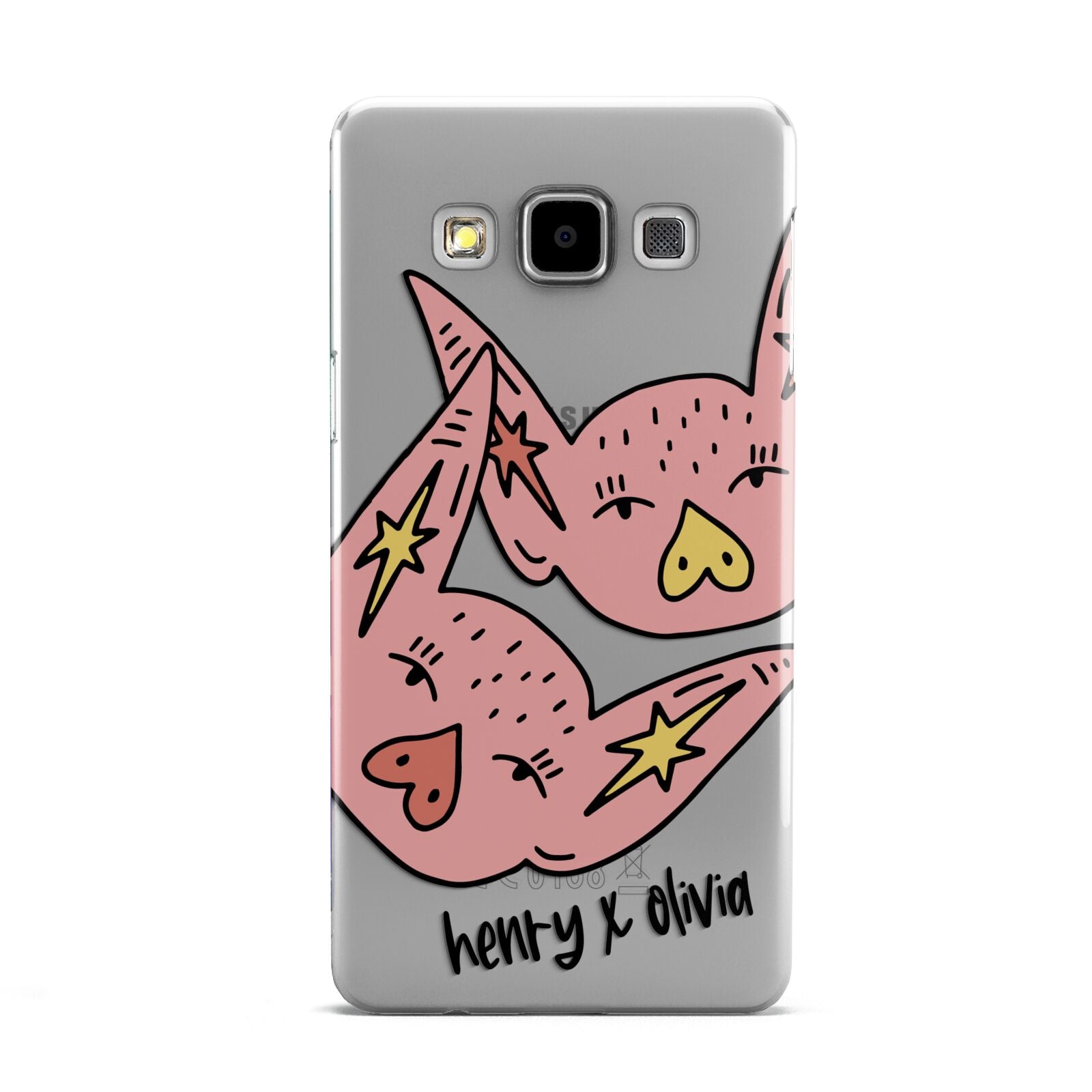 Pink Pigs Couple Samsung Galaxy A5 Case