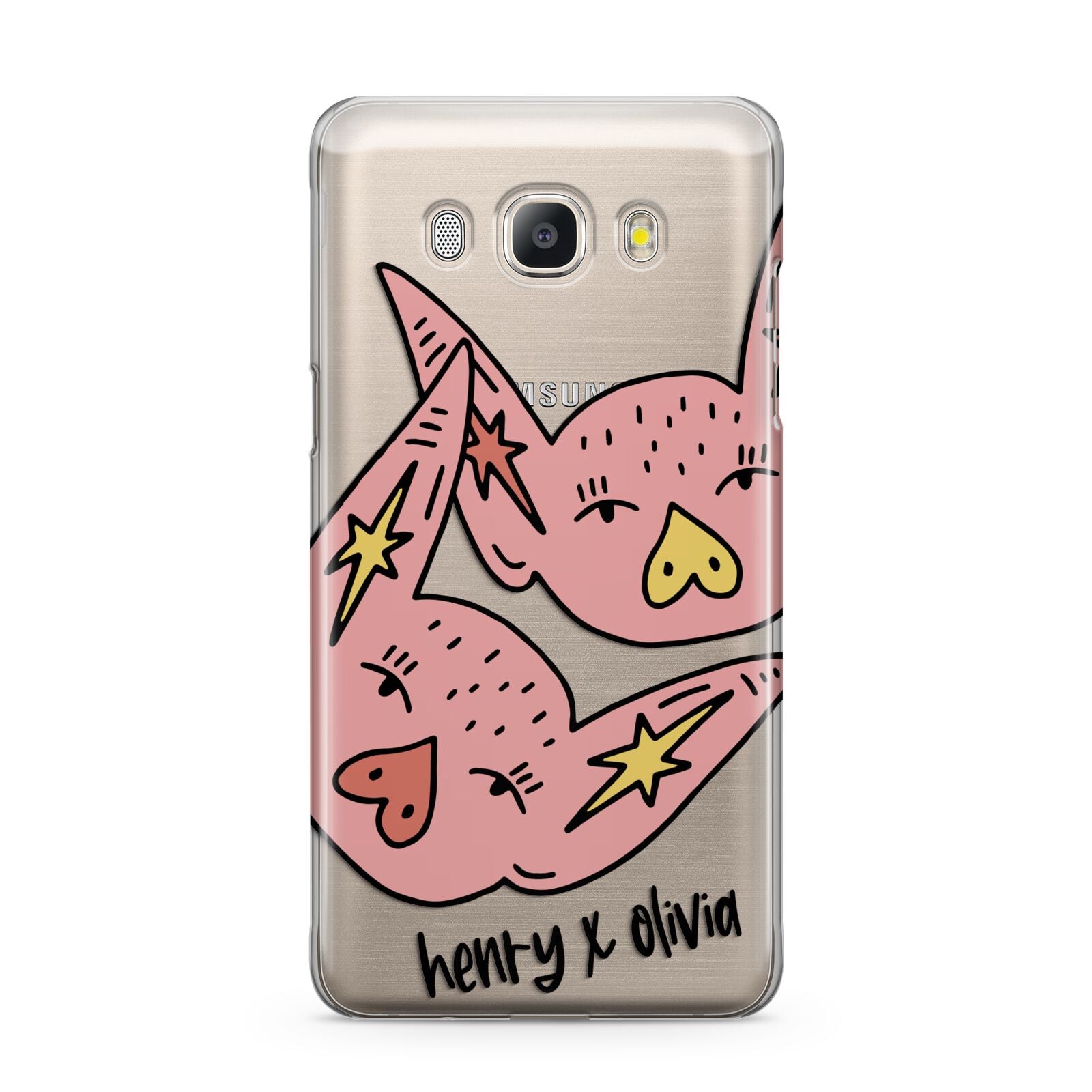 Pink Pigs Couple Samsung Galaxy J5 2016 Case