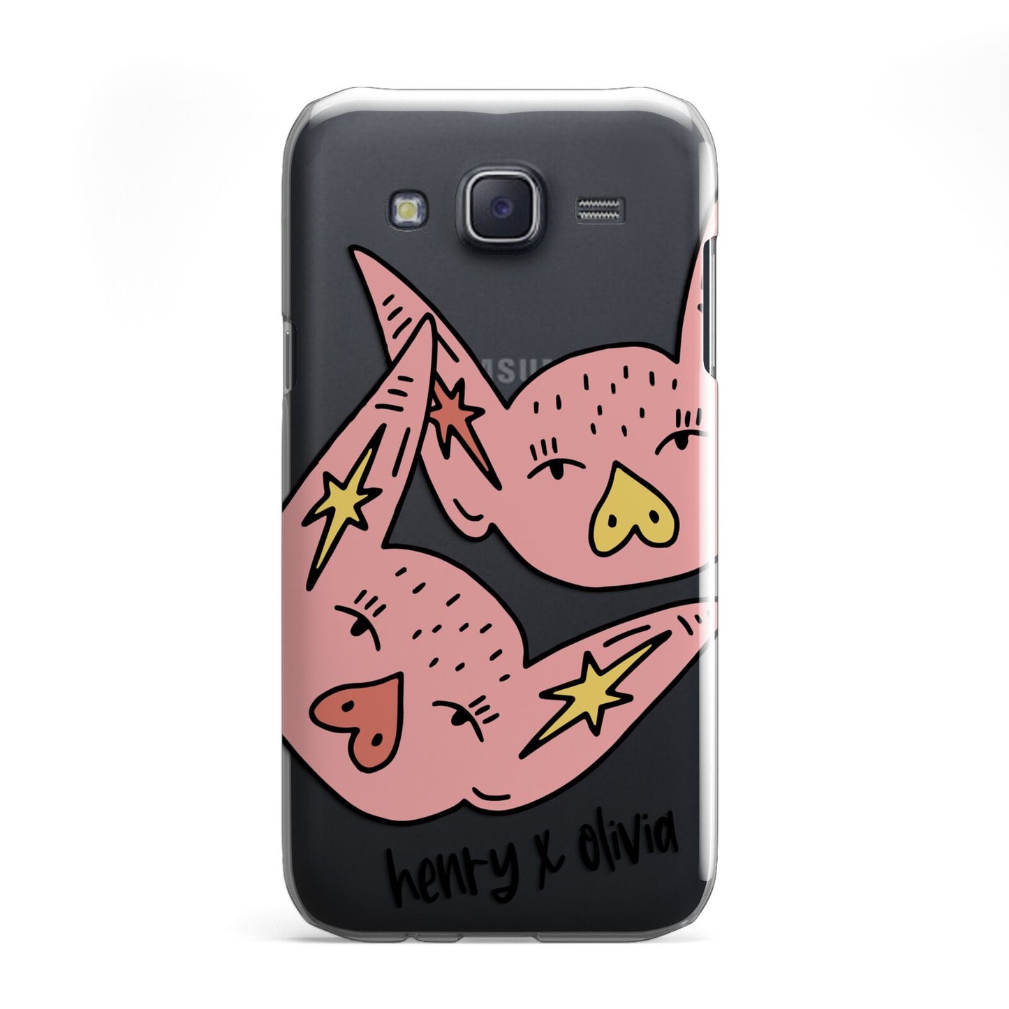 Pink Pigs Couple Samsung Galaxy J5 Case