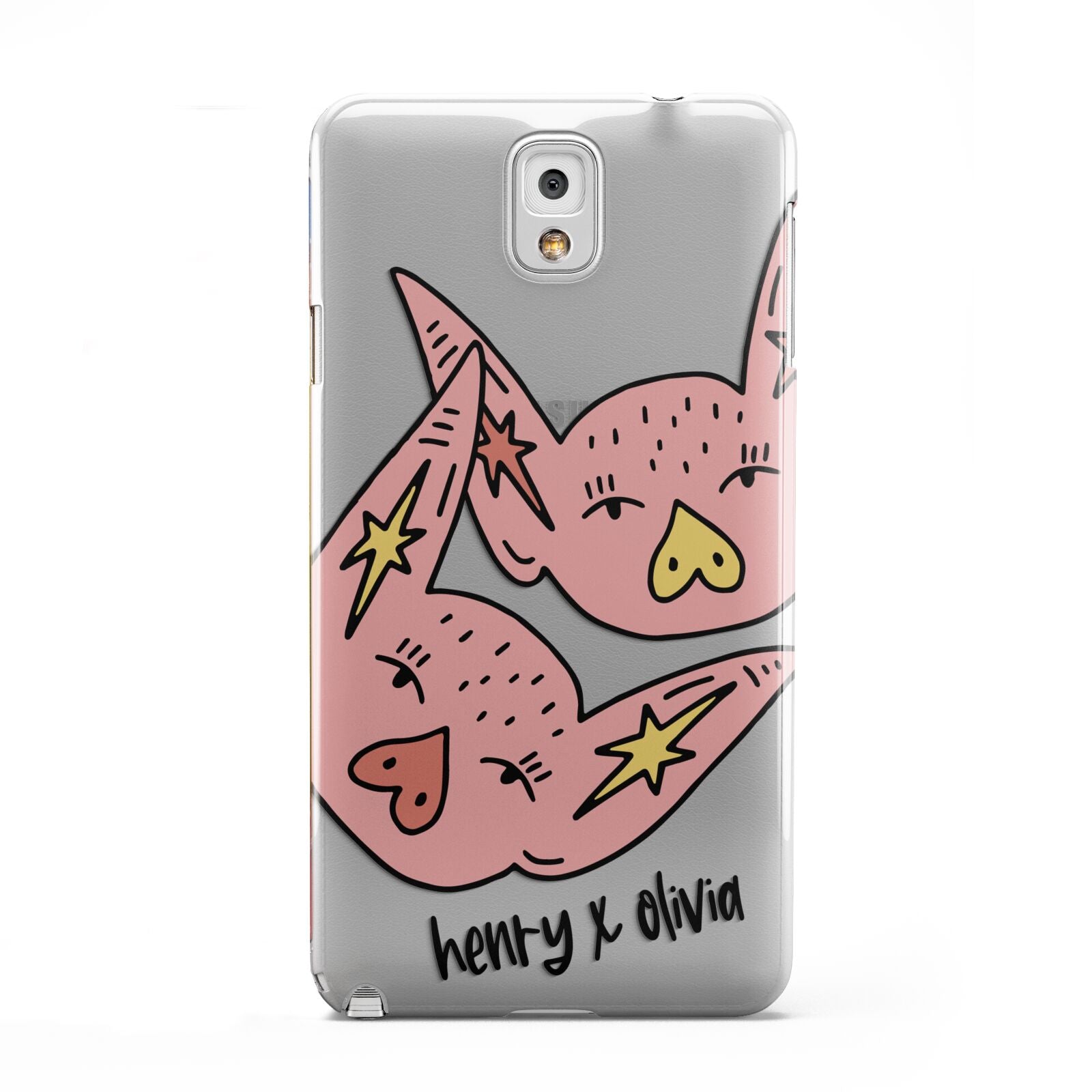 Pink Pigs Couple Samsung Galaxy Note 3 Case