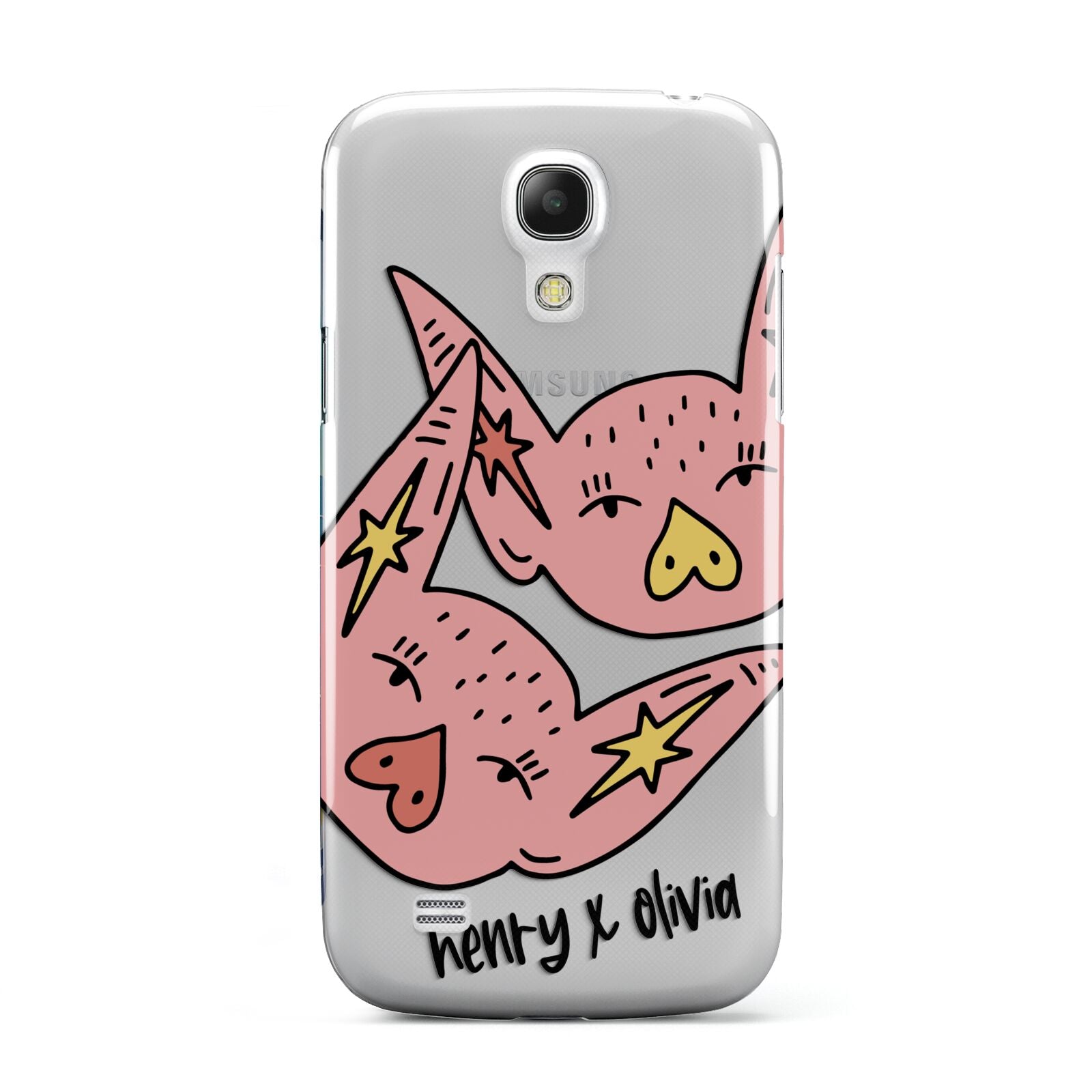 Pink Pigs Couple Samsung Galaxy S4 Mini Case