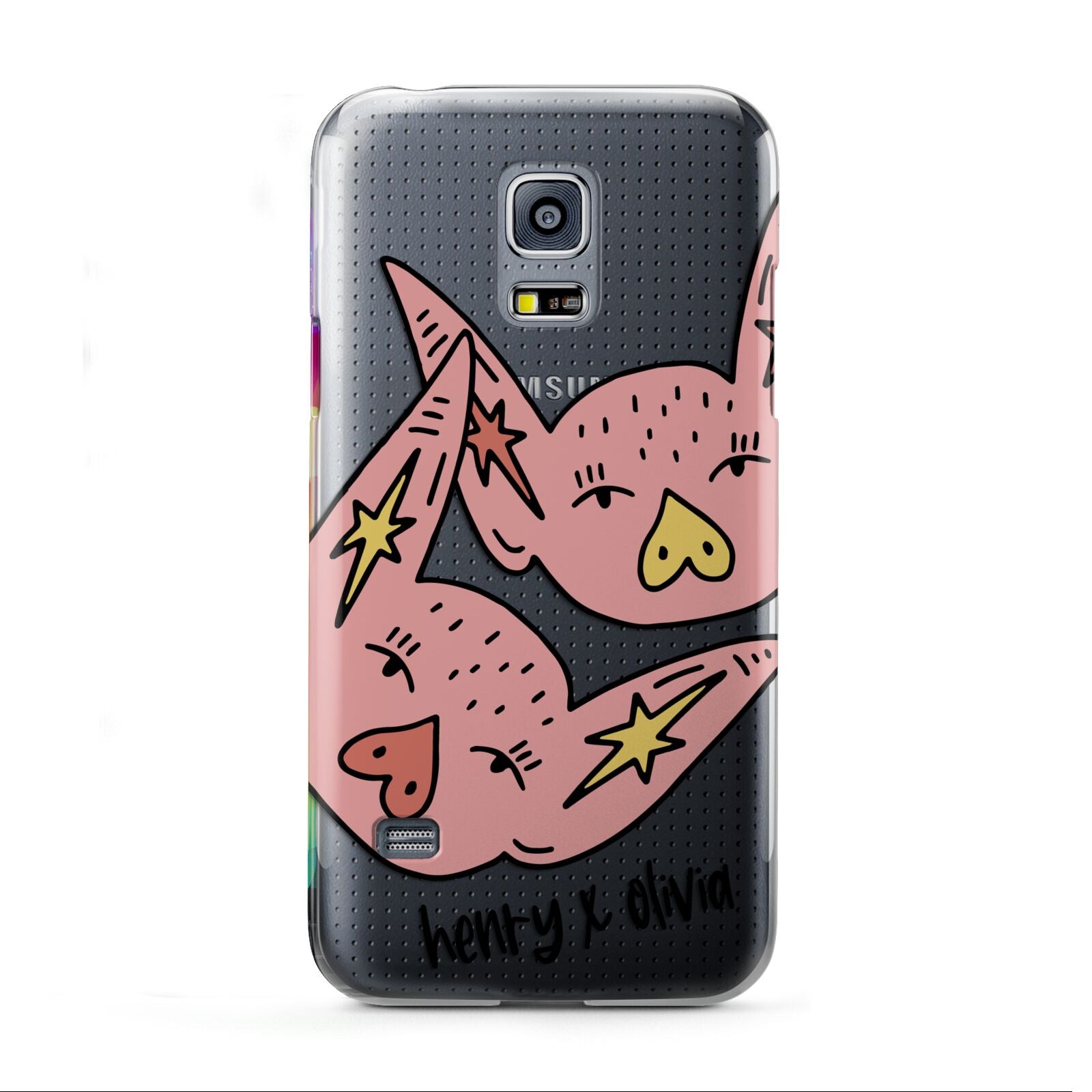 Pink Pigs Couple Samsung Galaxy S5 Mini Case