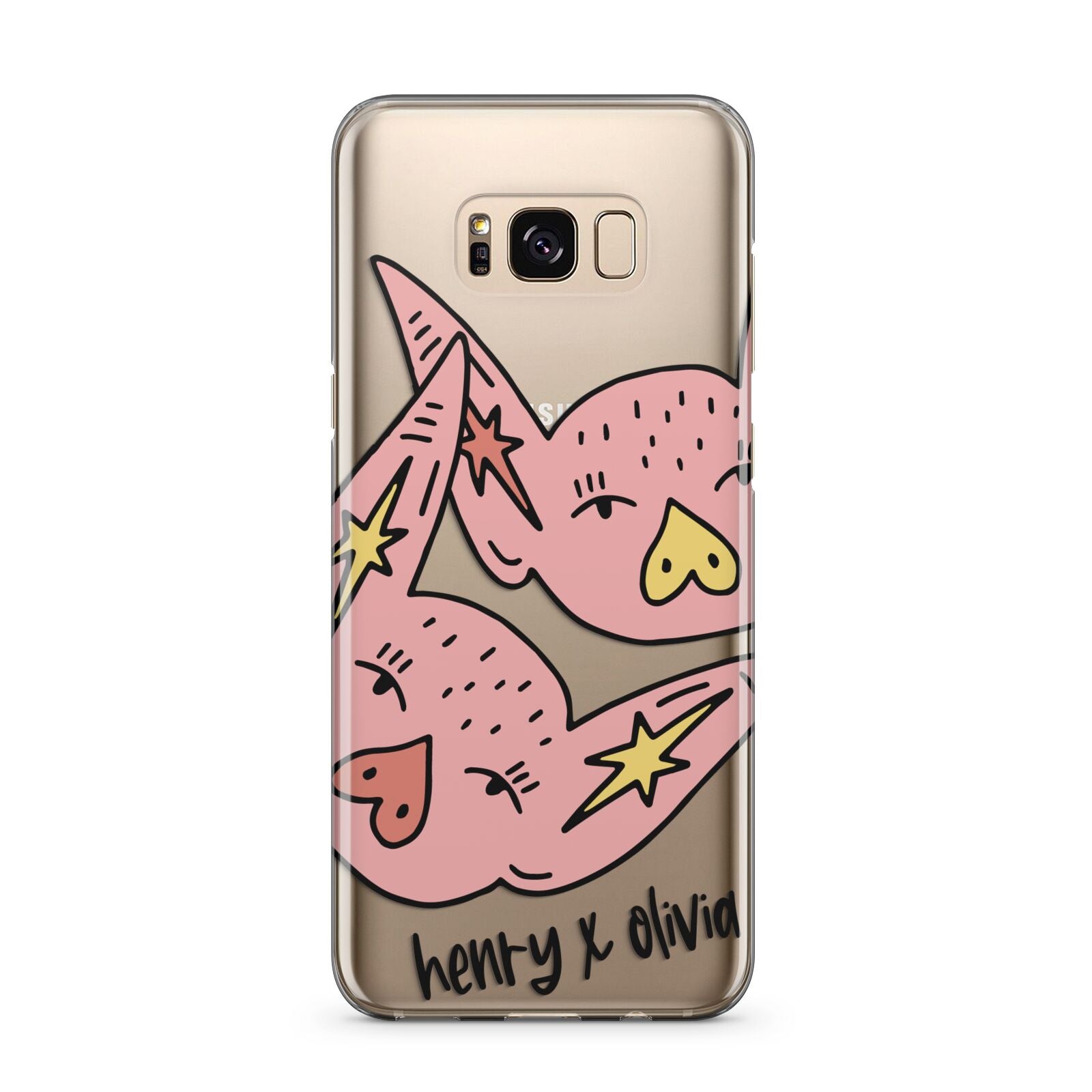 Pink Pigs Couple Samsung Galaxy S8 Plus Case