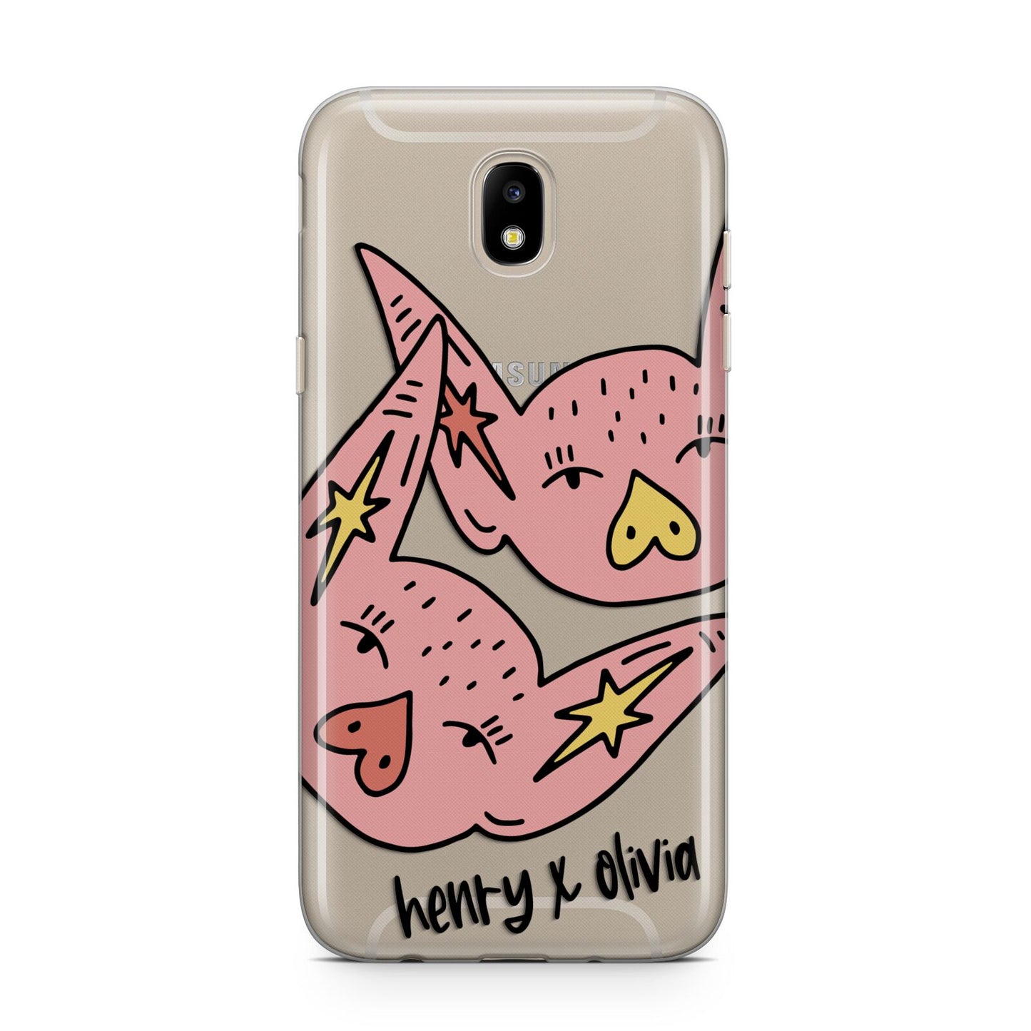 Pink Pigs Couple Samsung J5 2017 Case