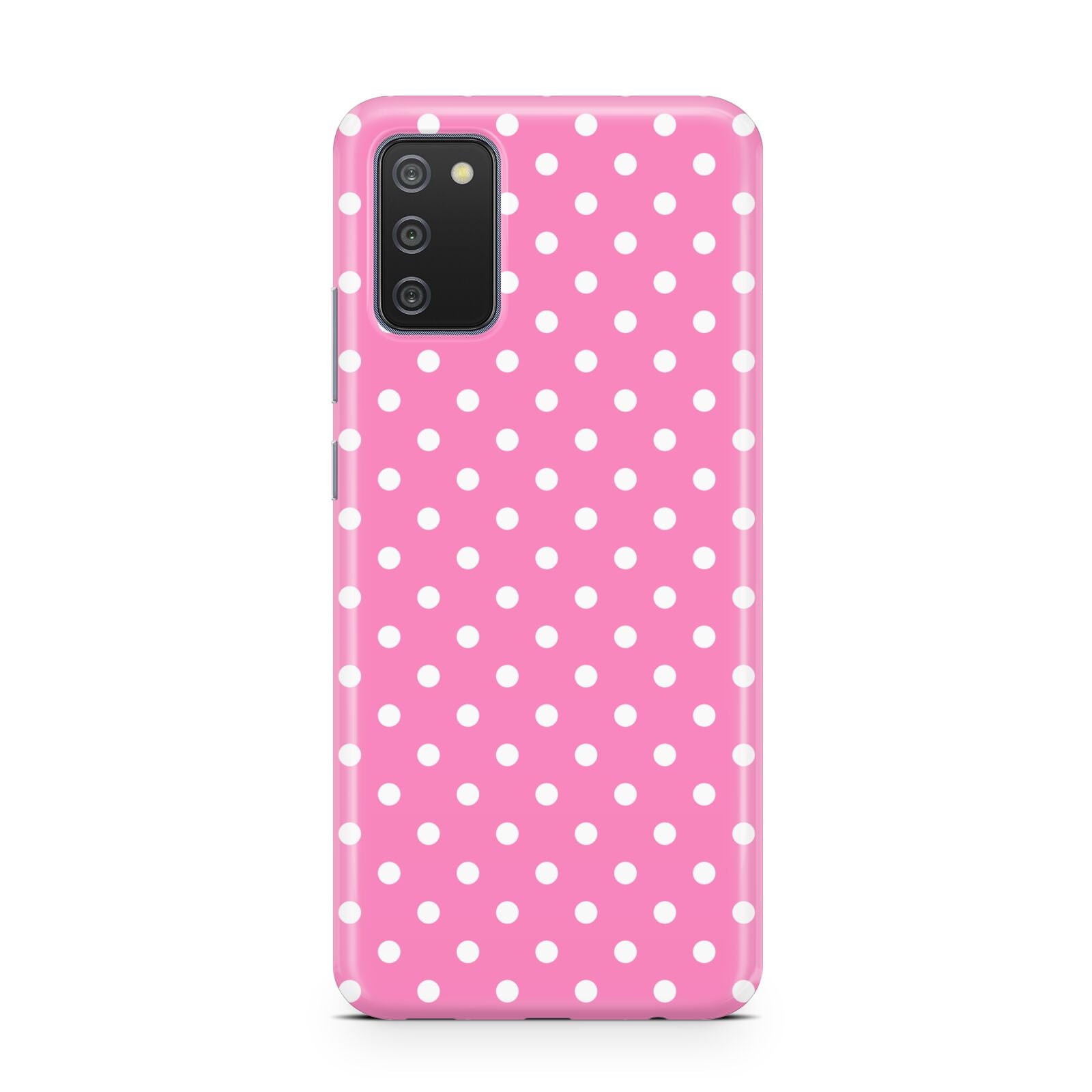 Pink Polka Dot Samsung A02s Case