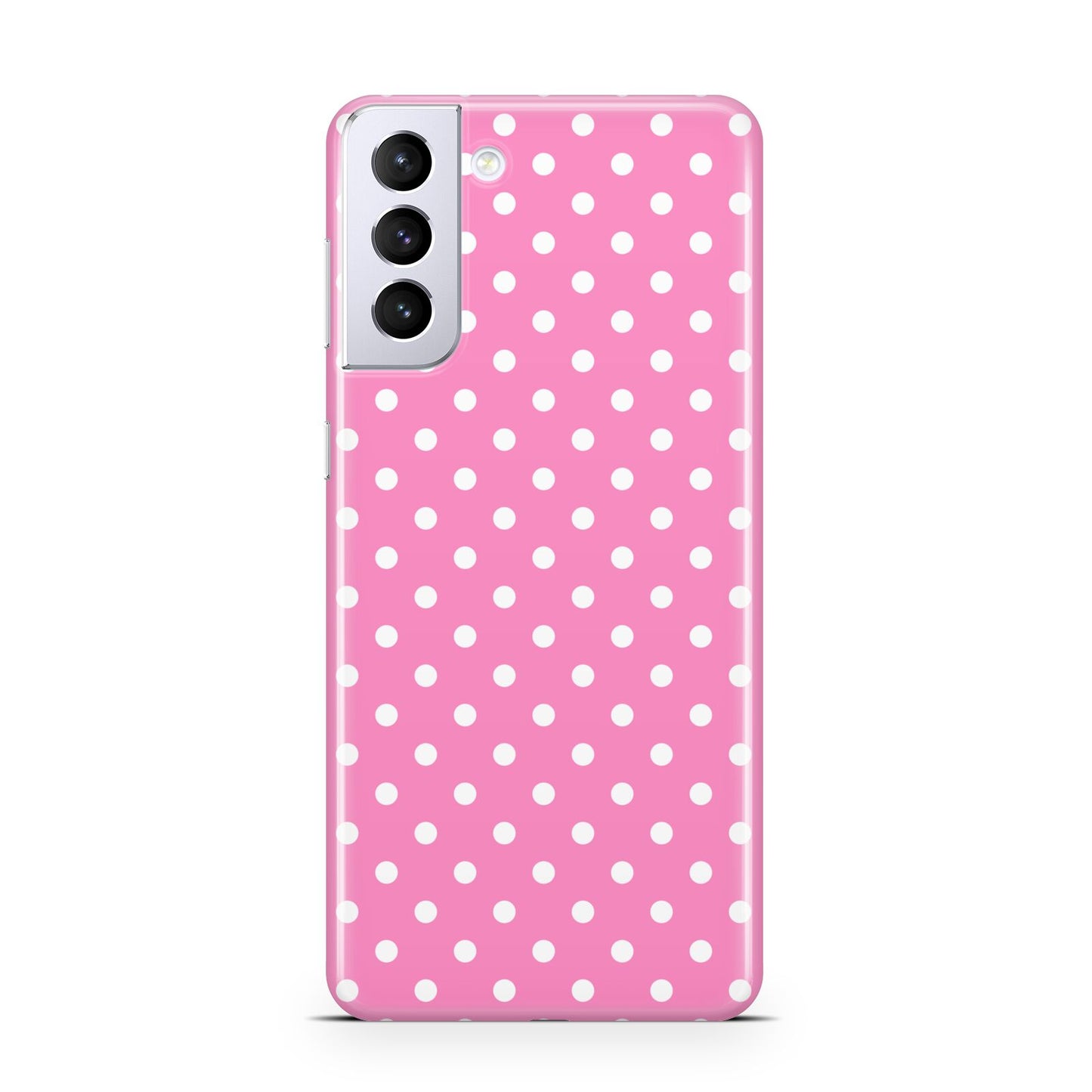 Pink Polka Dot Samsung S21 Plus Case