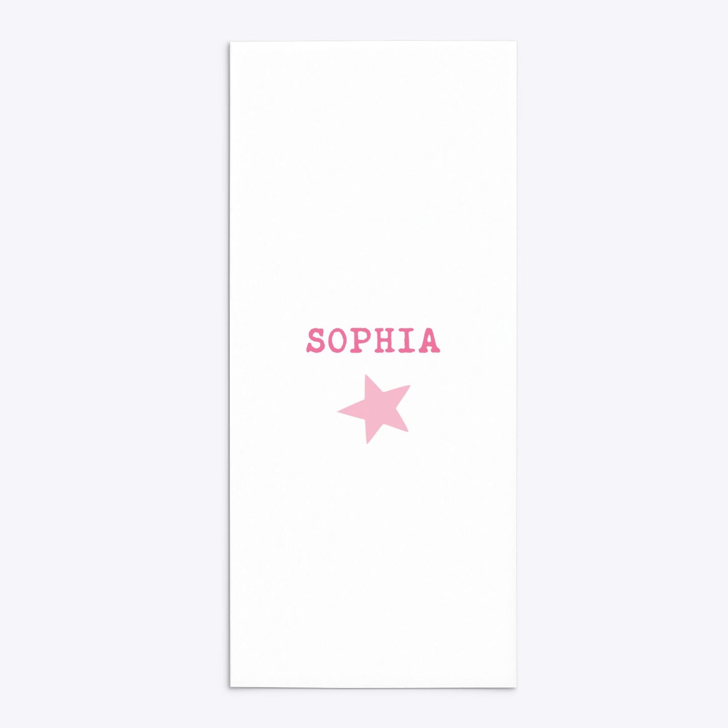 Pink Princess Personalised Birthday 4x9 Rectangle Invitation Matte Paper Back Image