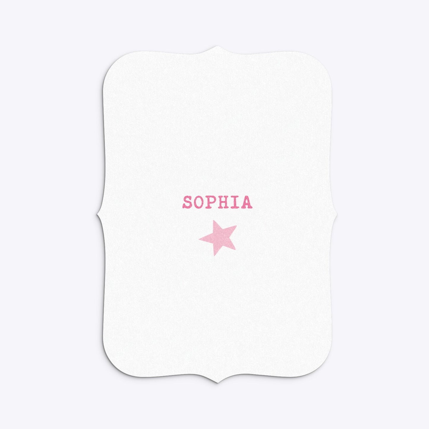 Pink Princess Personalised Birthday Bracket Invitation Glitter Back Image