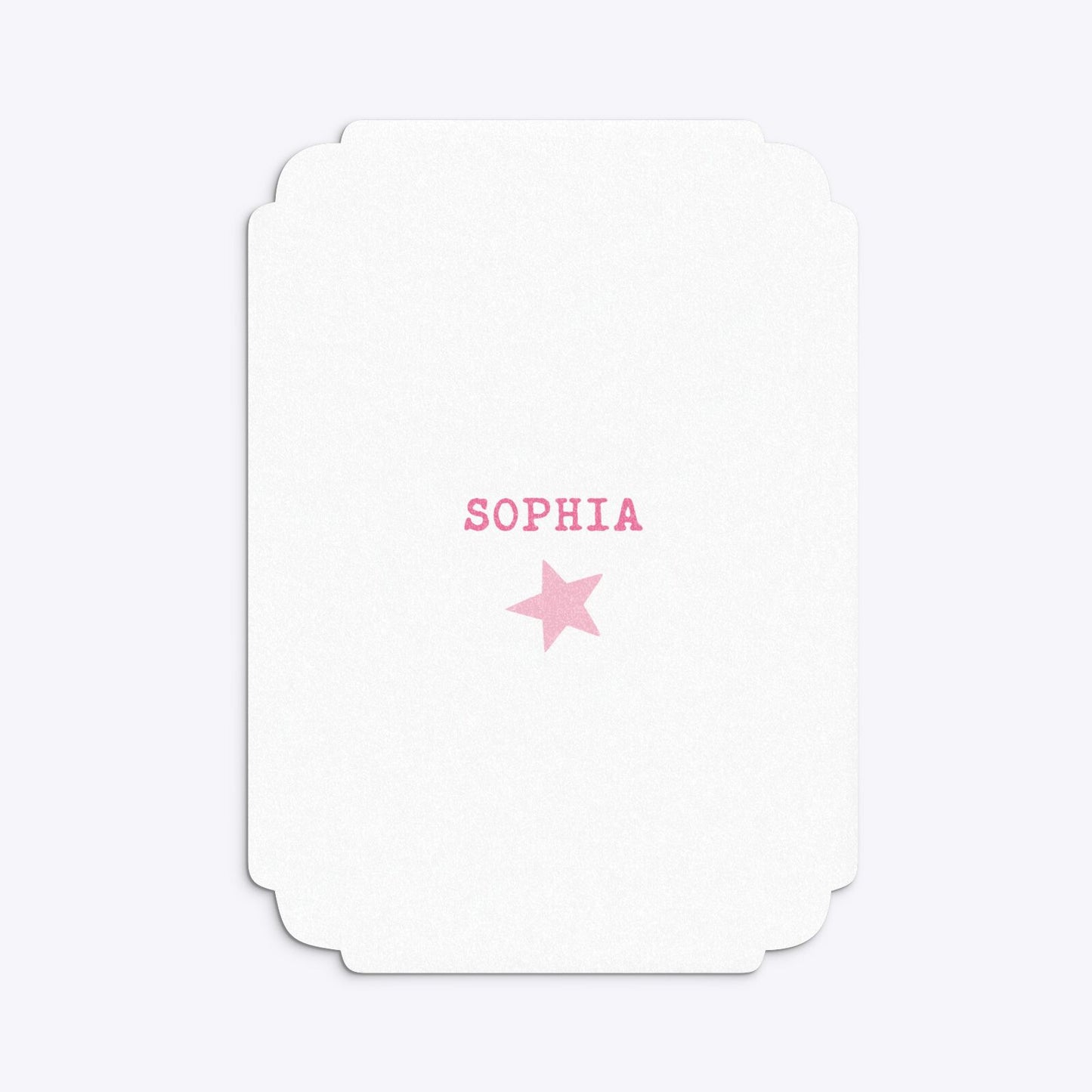 Pink Princess Personalised Birthday Deco Invitation Glitter Back Image