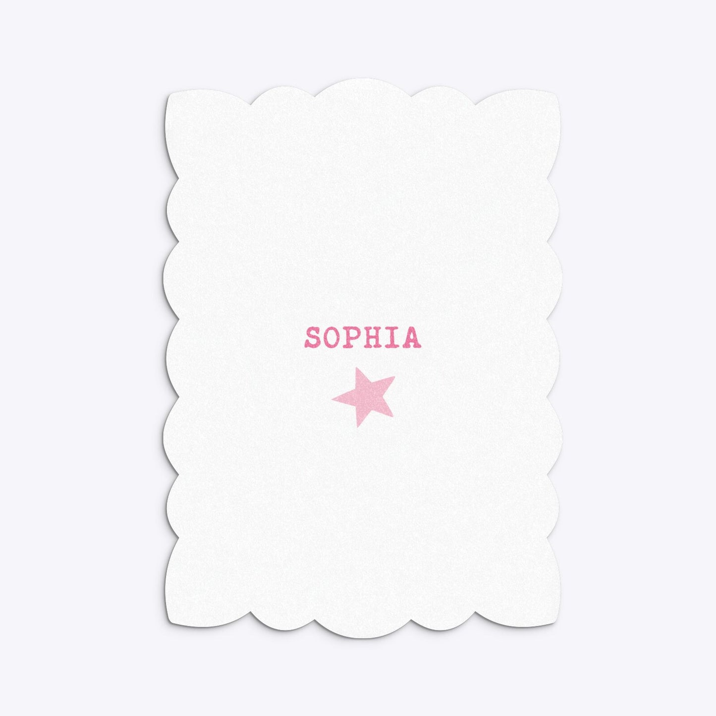 Pink Princess Personalised Birthday Petal Invitation Glitter Back Image