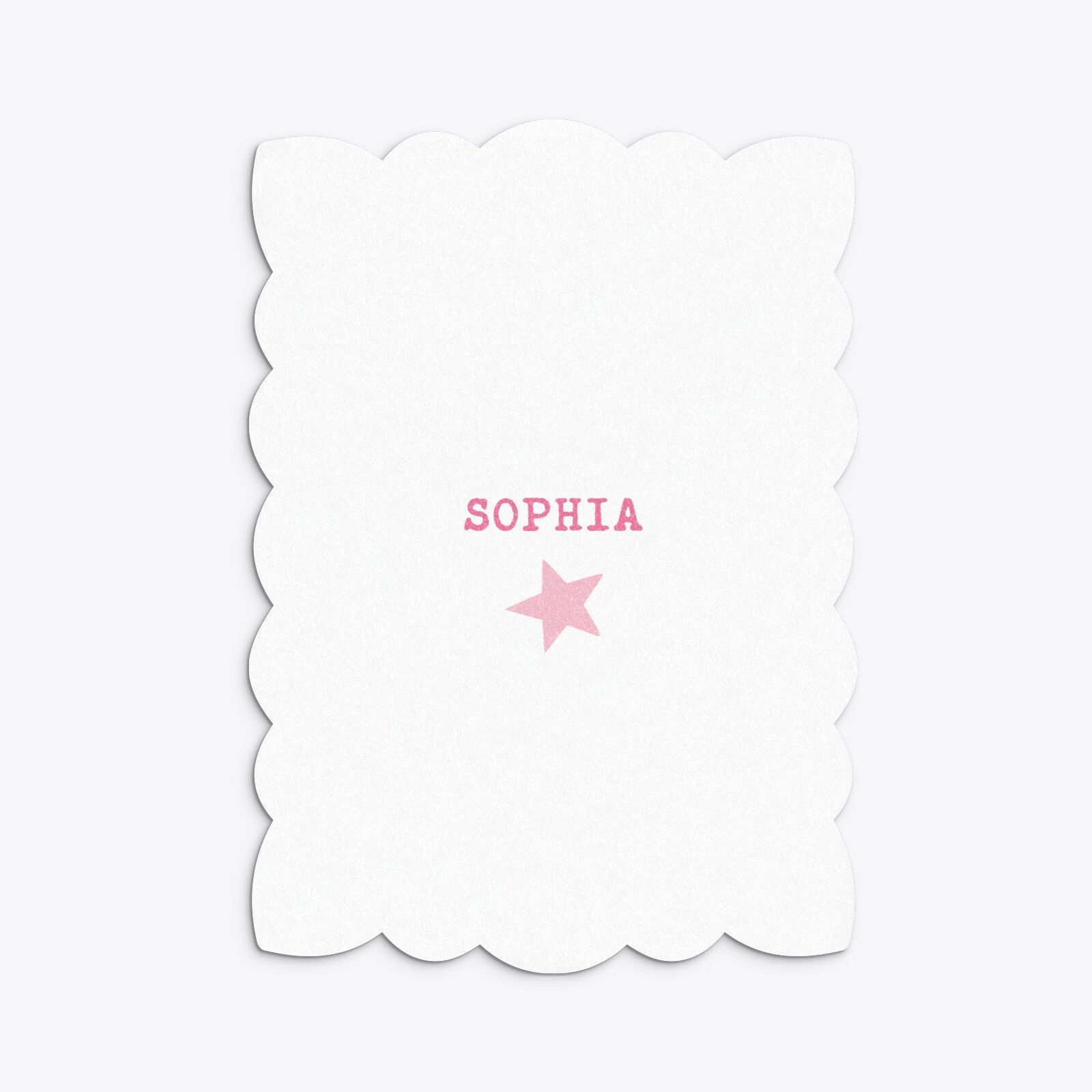 Pink Princess Personalised Birthday Petal Invitation Glitter Back Image