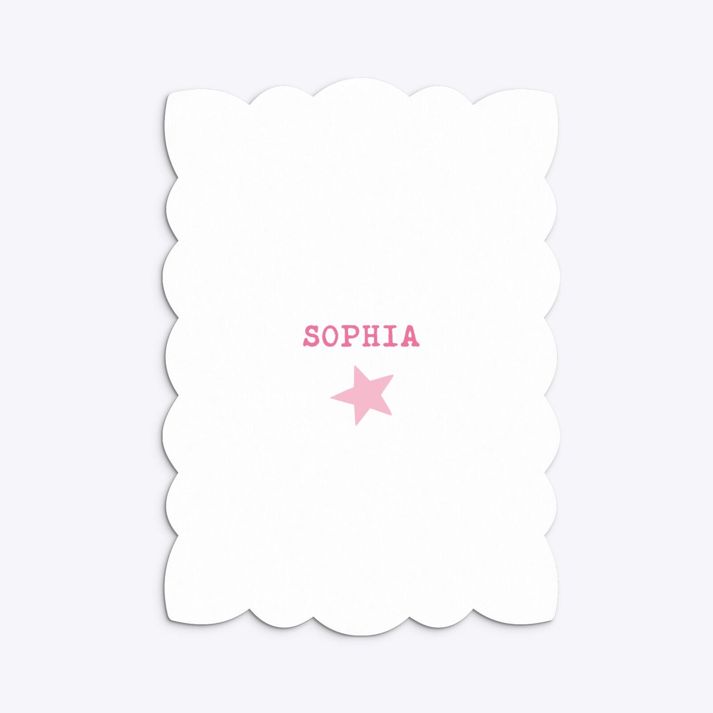 Pink Princess Personalised Birthday Petal Invitation Matte Paper Back Image