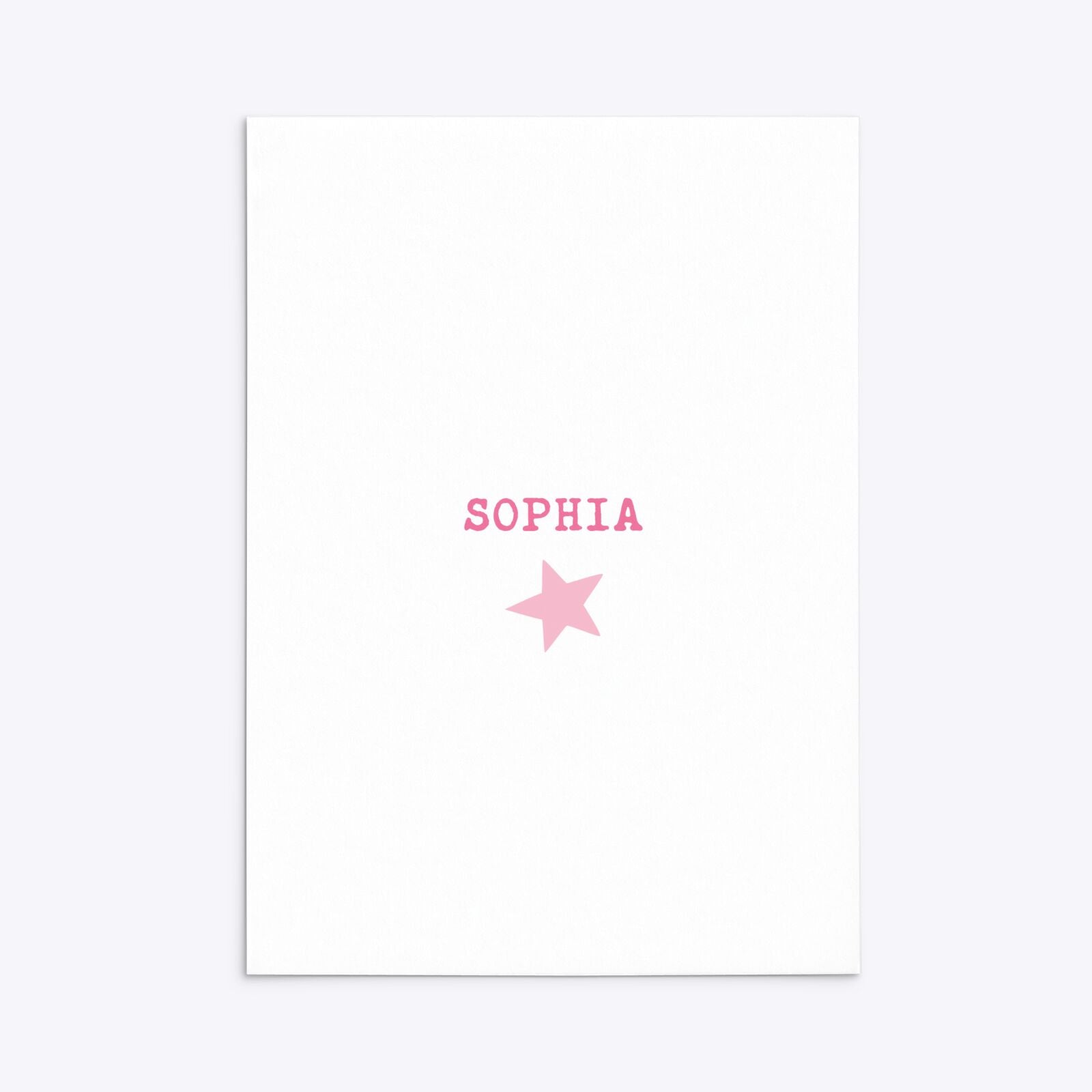 Pink Princess Personalised Birthday Rectangle Invitation Matte Paper Back Image