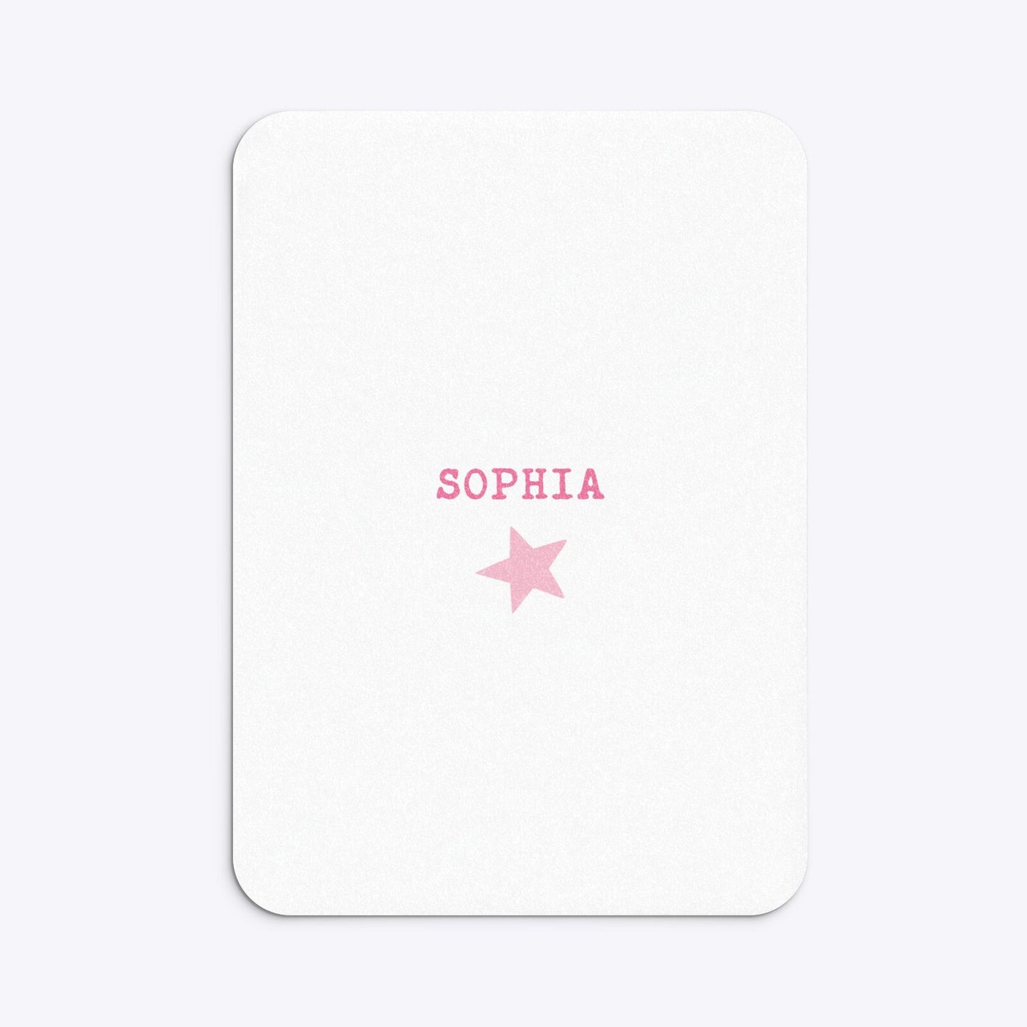 Pink Princess Personalised Birthday Rounded Invitation Glitter Back Image