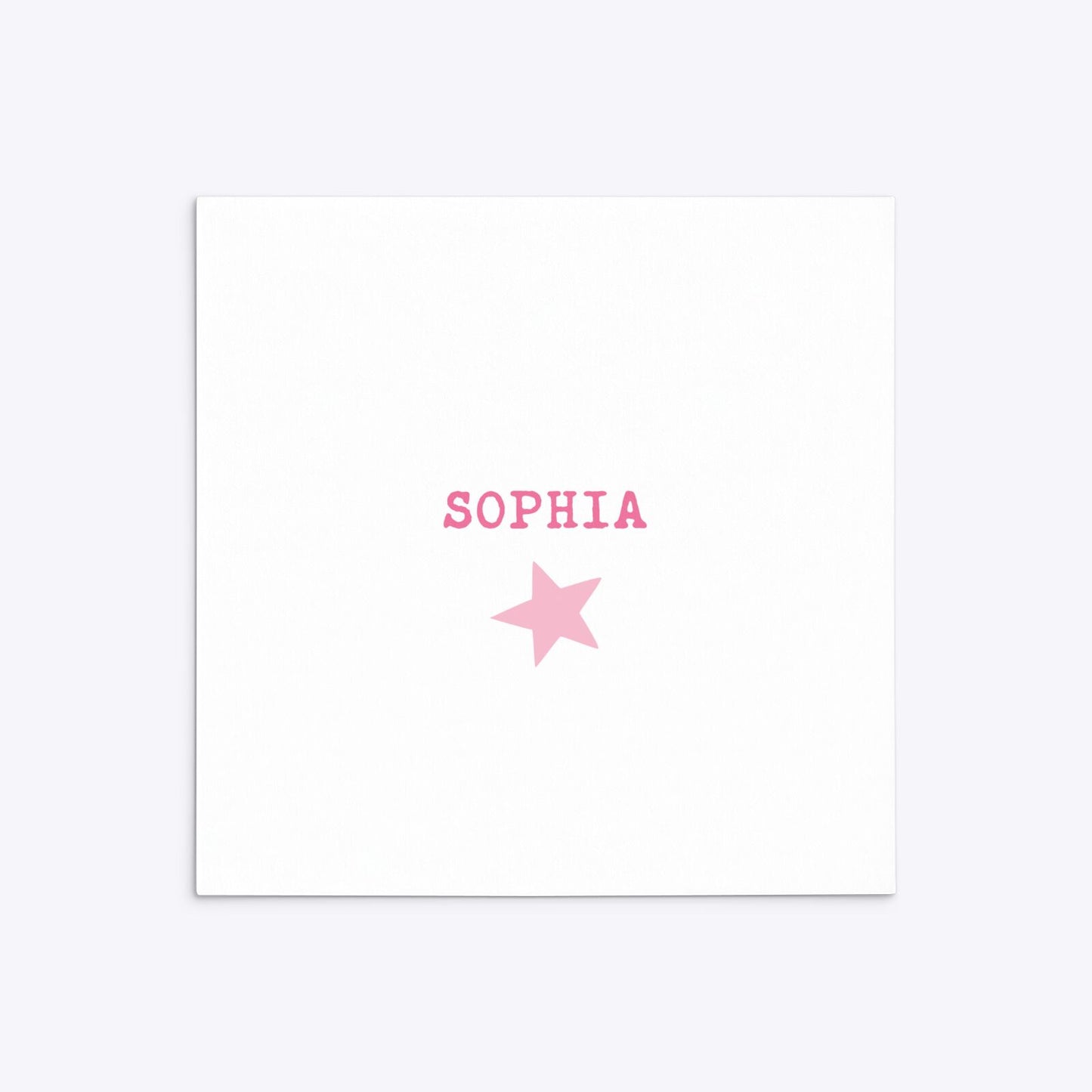 Pink Princess Personalised Birthday Square 5 25x5 25 Invitation Matte Paper Back Image