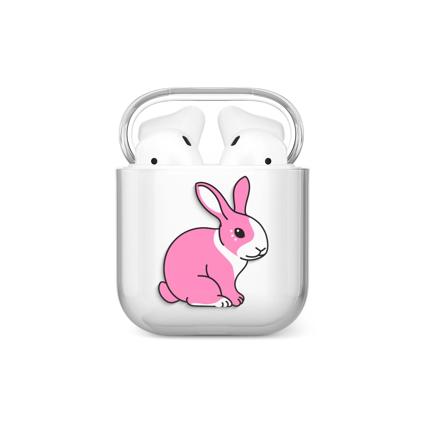 Pink Rabbits AirPods Case