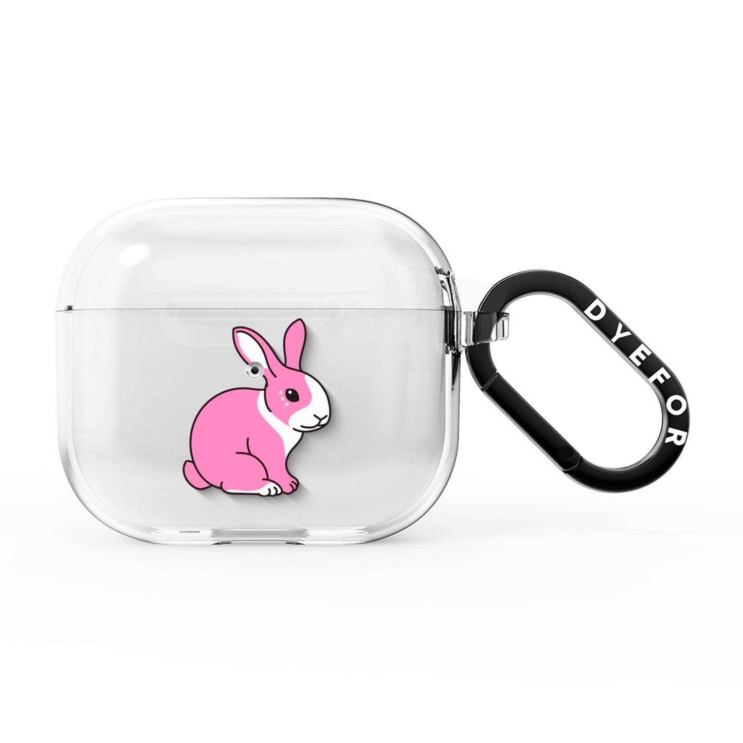 Pink Rabbits AirPods Clear Case 3rd Gen