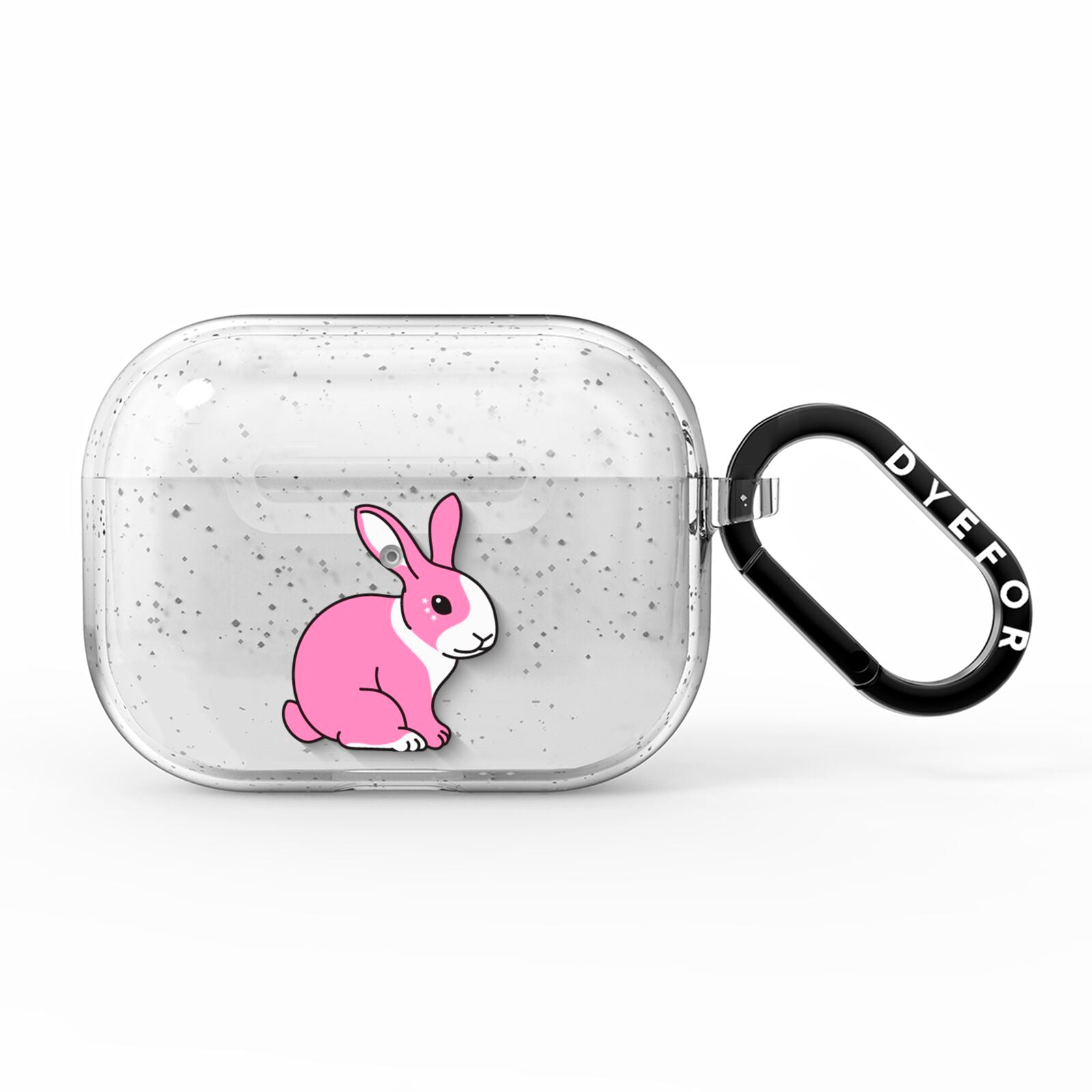 Pink Rabbits AirPods Pro Glitter Case