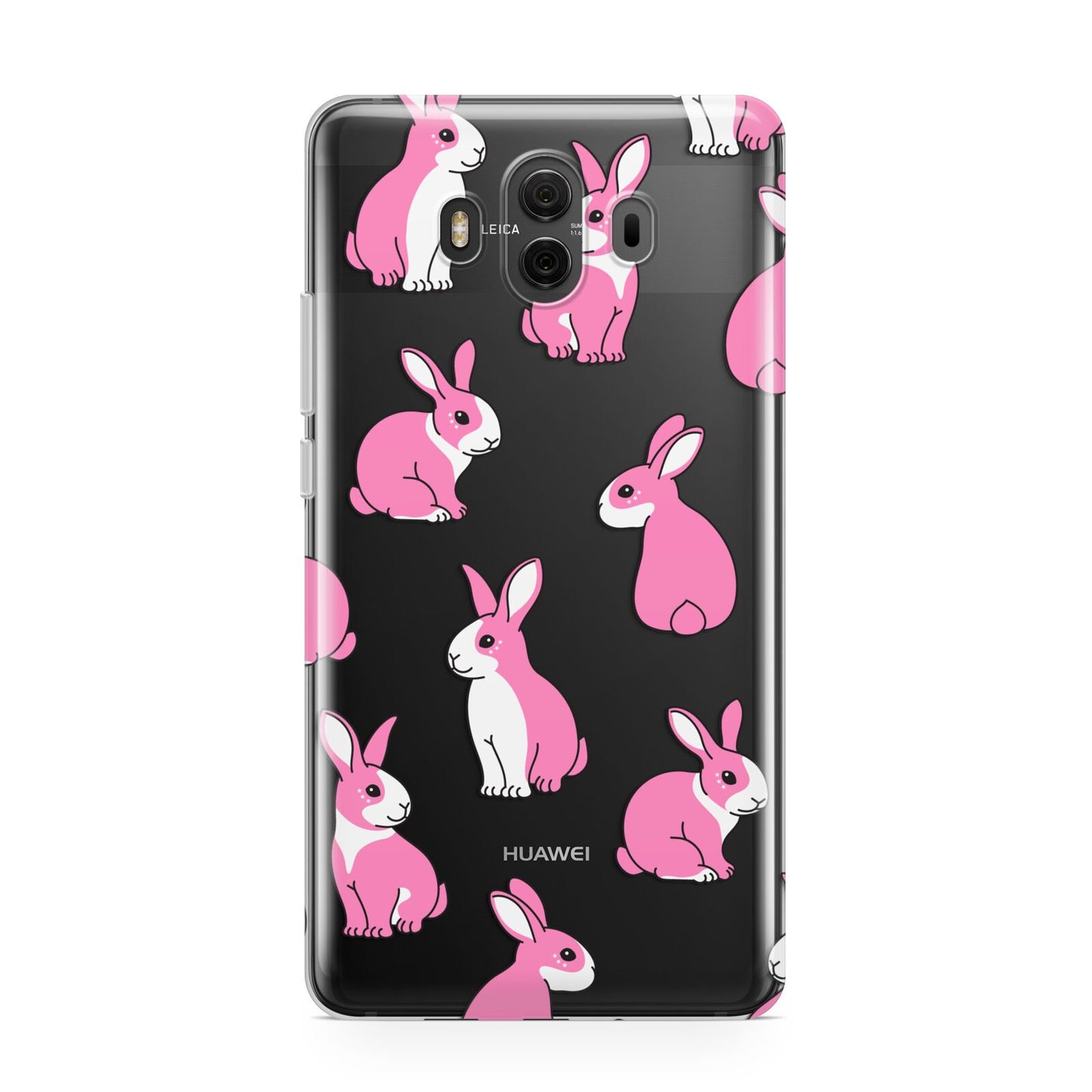 Pink Rabbits Huawei Mate 10 Protective Phone Case