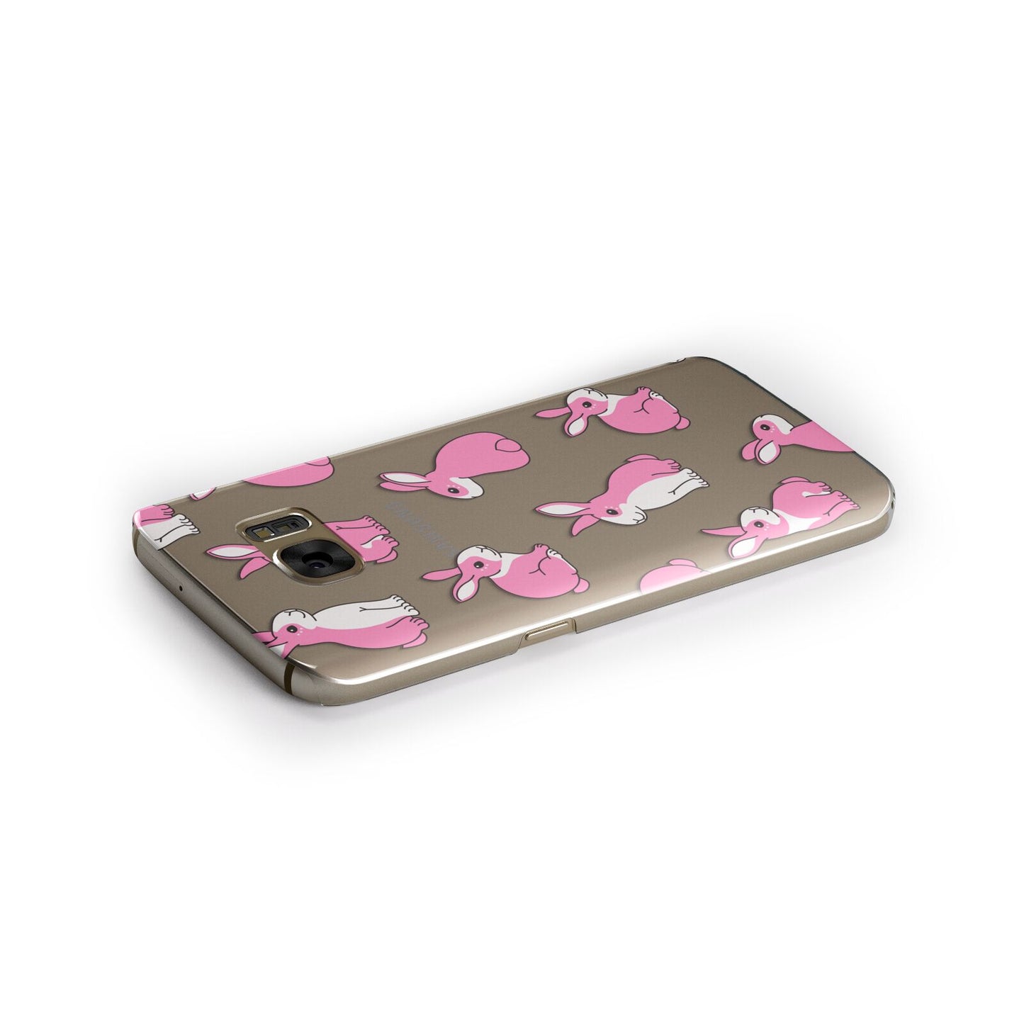 Pink Rabbits Samsung Galaxy Case Side Close Up