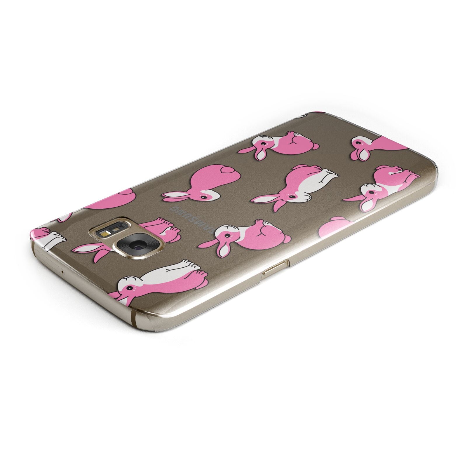 Pink Rabbits Samsung Galaxy Case Top Cutout