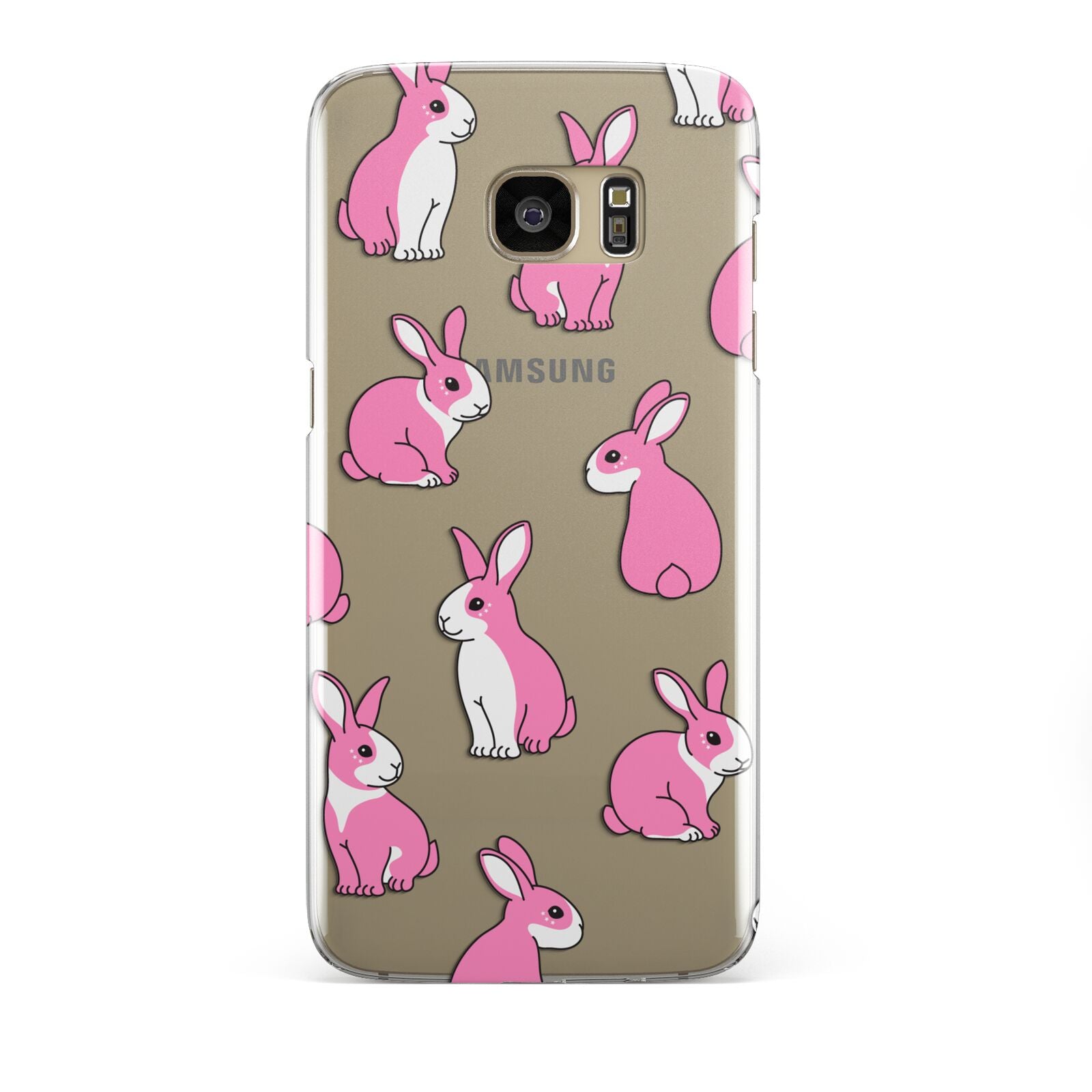 Pink Rabbits Samsung Galaxy S7 Edge Case