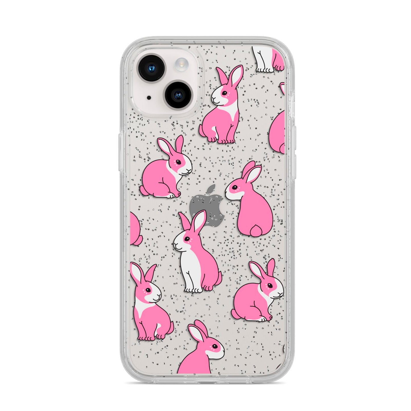 Pink Rabbits iPhone 14 Plus Glitter Tough Case Starlight