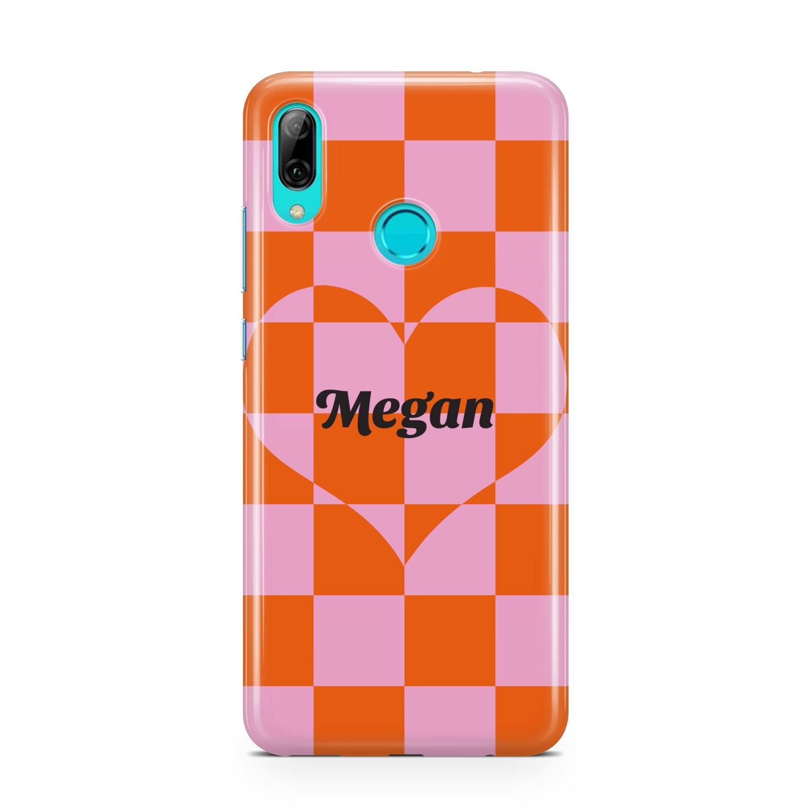 Pink Red Checkered Heart Custom Huawei P Smart 2019 Case