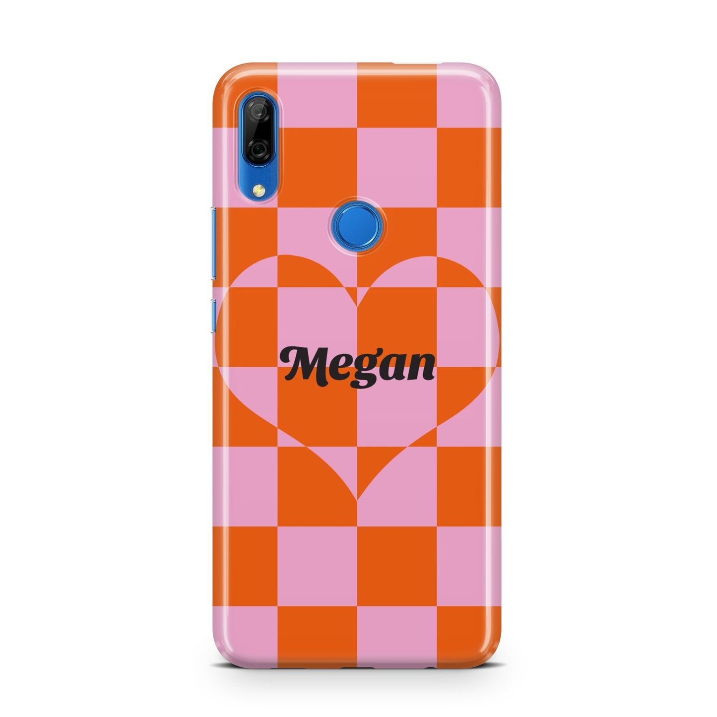 Pink Red Checkered Heart Custom Huawei P Smart Z