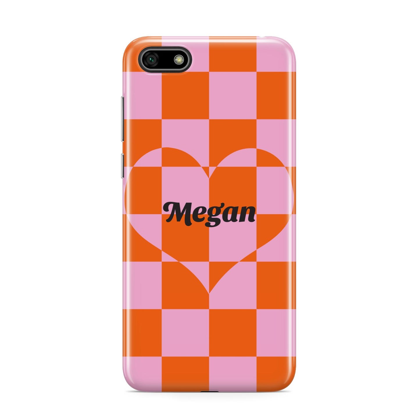 Pink Red Checkered Heart Custom Huawei Y5 Prime 2018 Phone Case