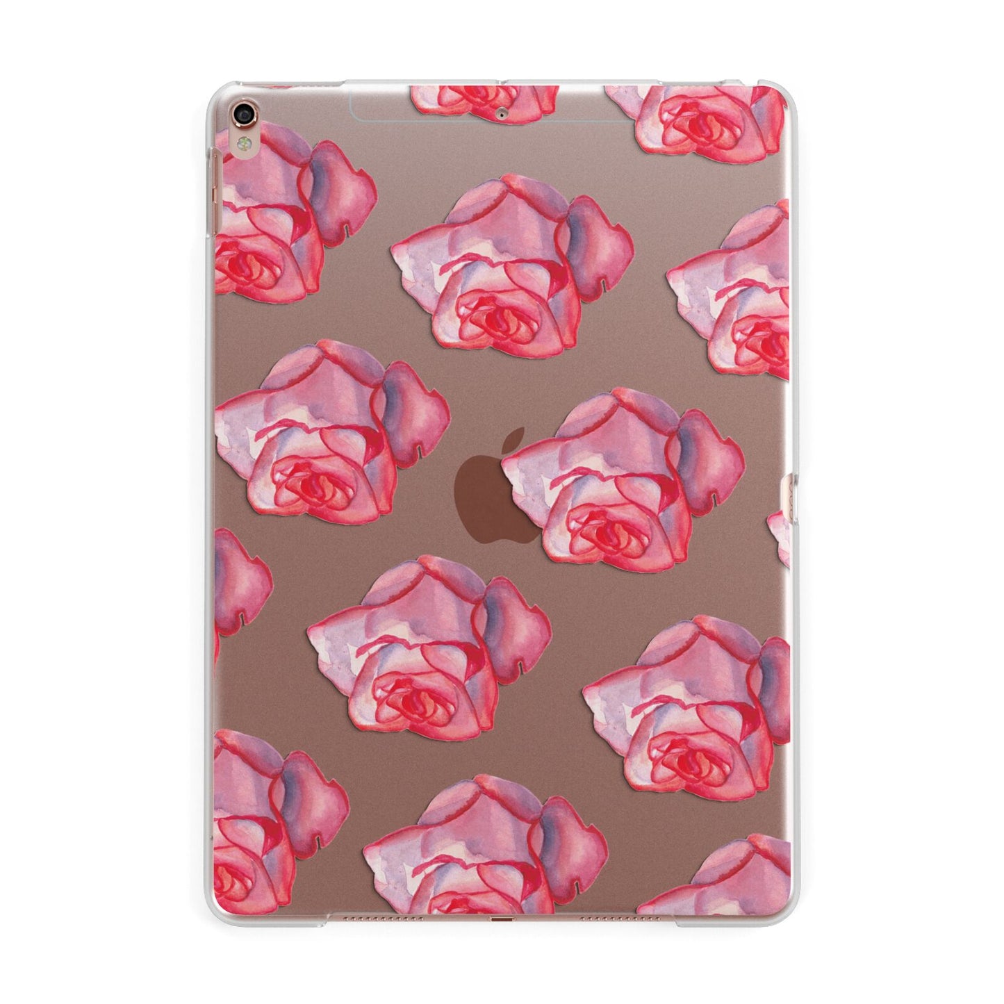 Pink Roses Apple iPad Rose Gold Case