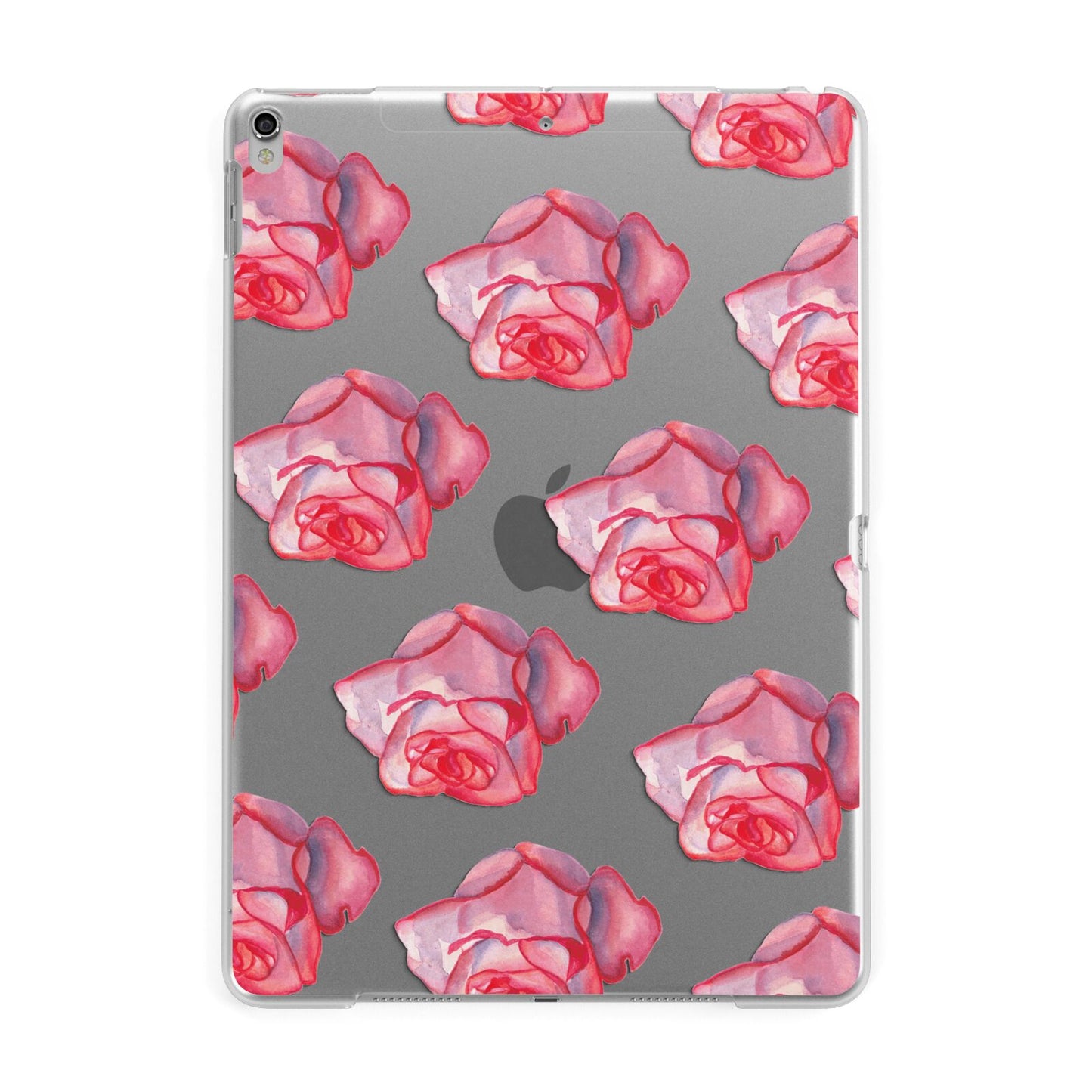 Pink Roses Apple iPad Silver Case