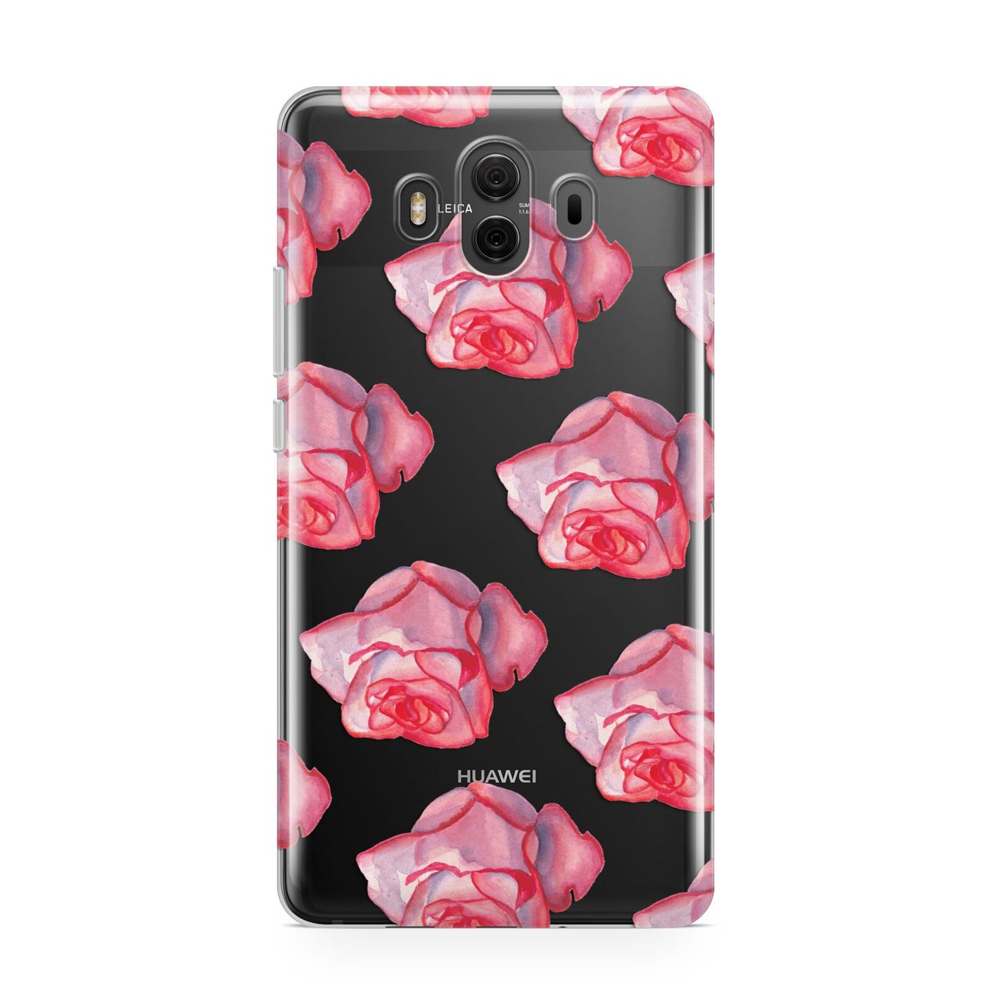 Pink Roses Huawei Mate 10 Protective Phone Case