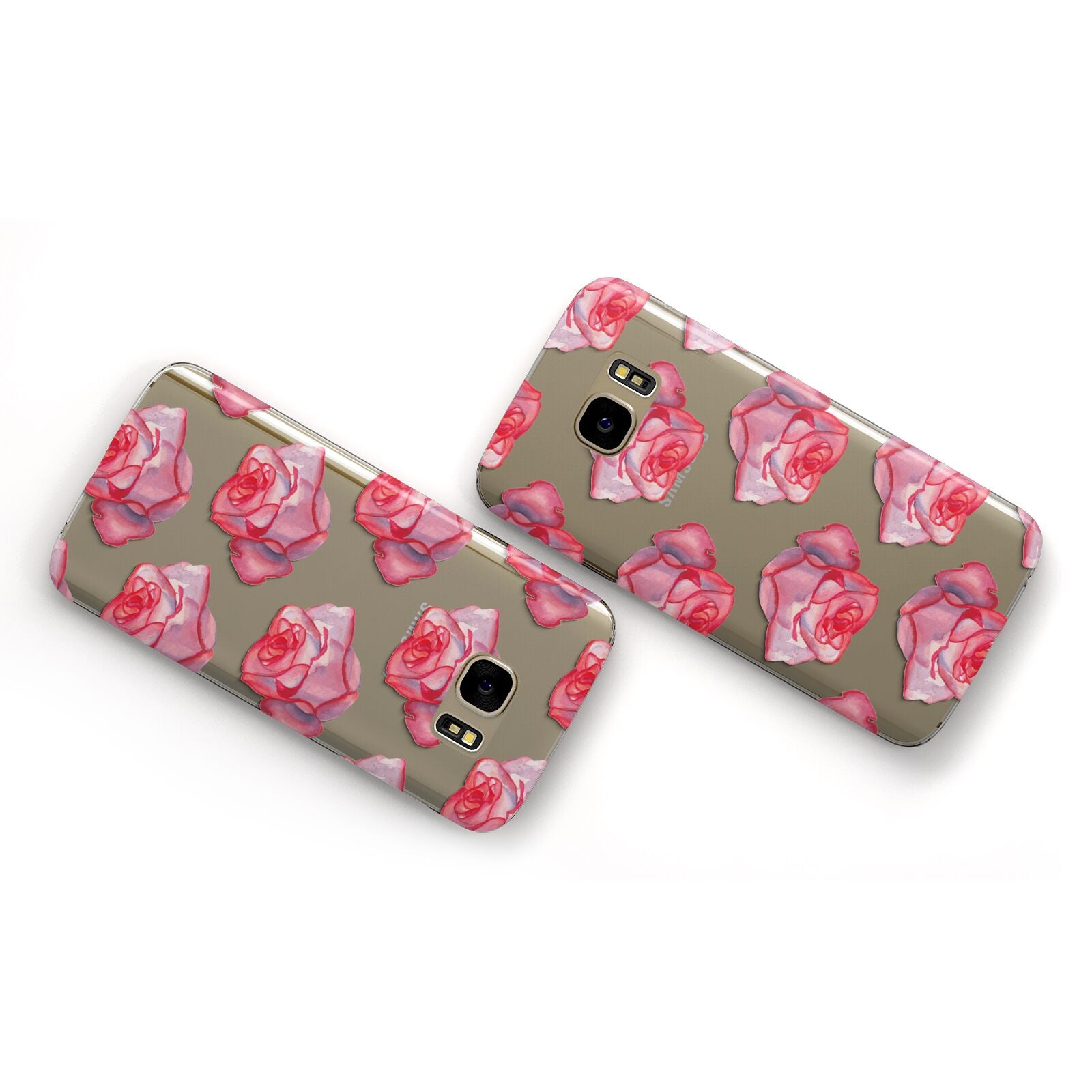 Pink Roses Samsung Galaxy Case Flat Overview